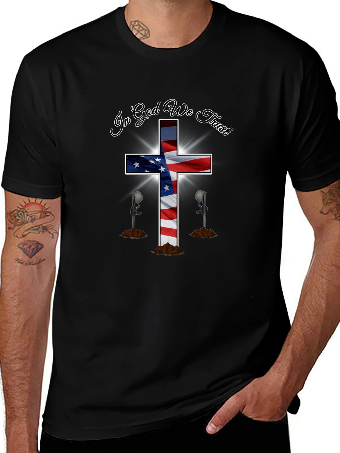 Patriotic Christian T-Shirt - In God We Trust