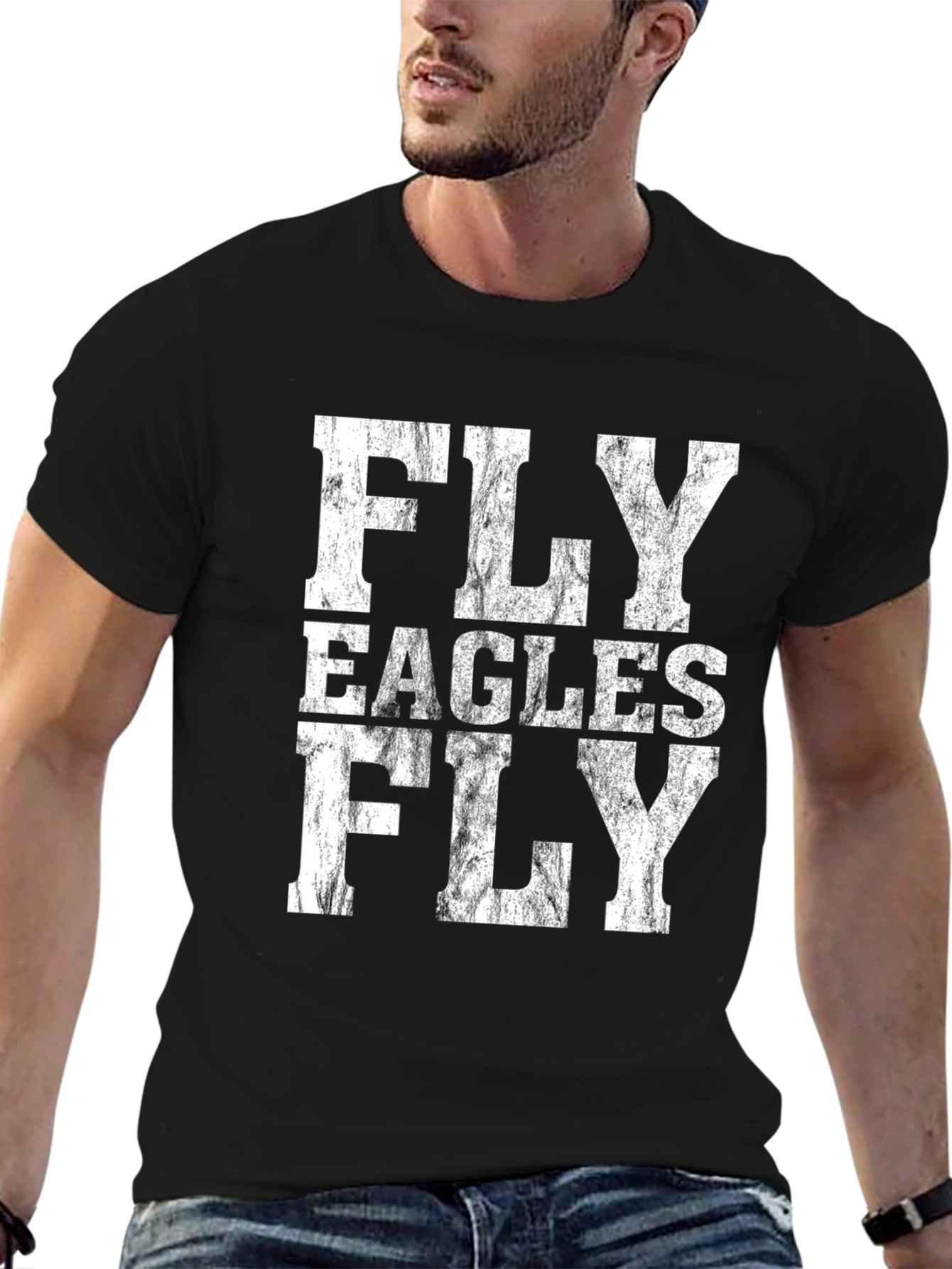 Fly Eagles Fly Black T-Shirt