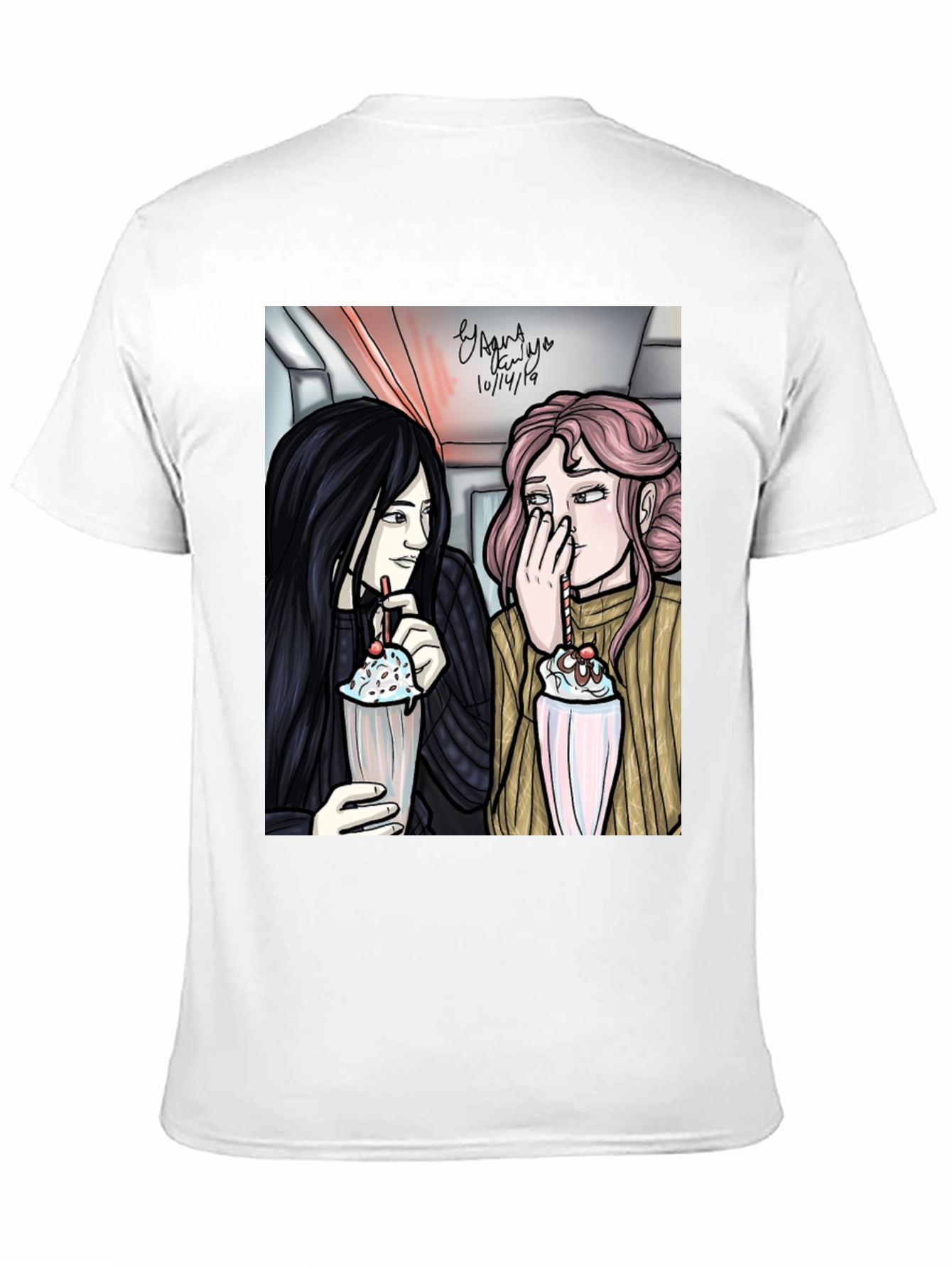Cartoon Graphic Tee - Milkshake