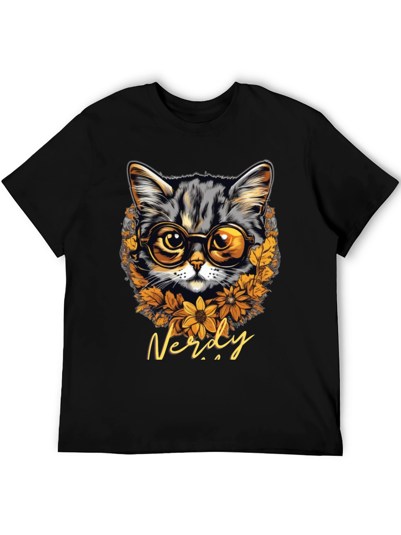 Nerdy Cat T-Shirt: Bookish Feline Style