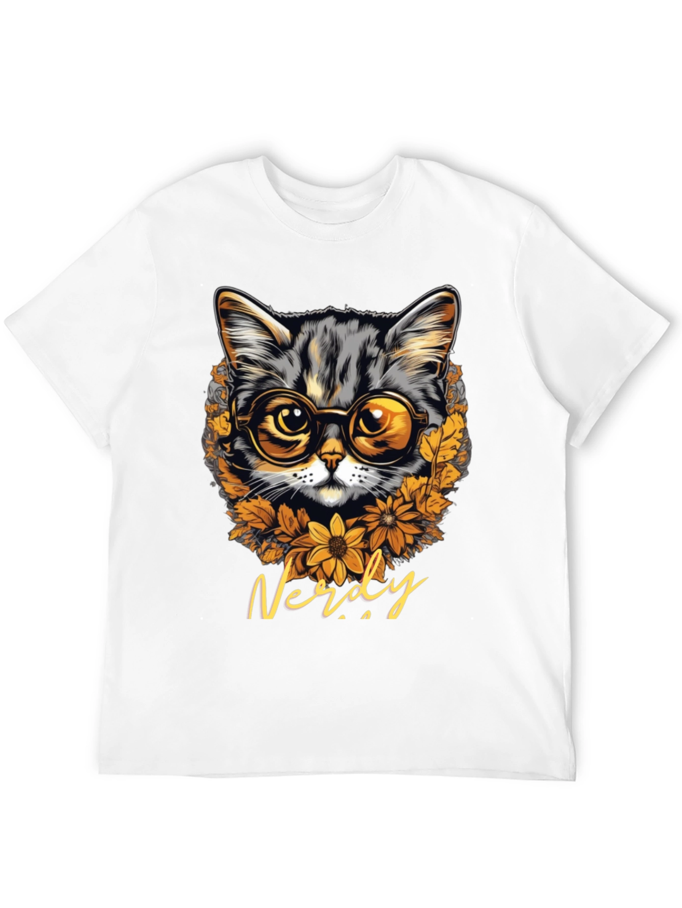 Nerdy Cat T-Shirt: Bookish Feline Style