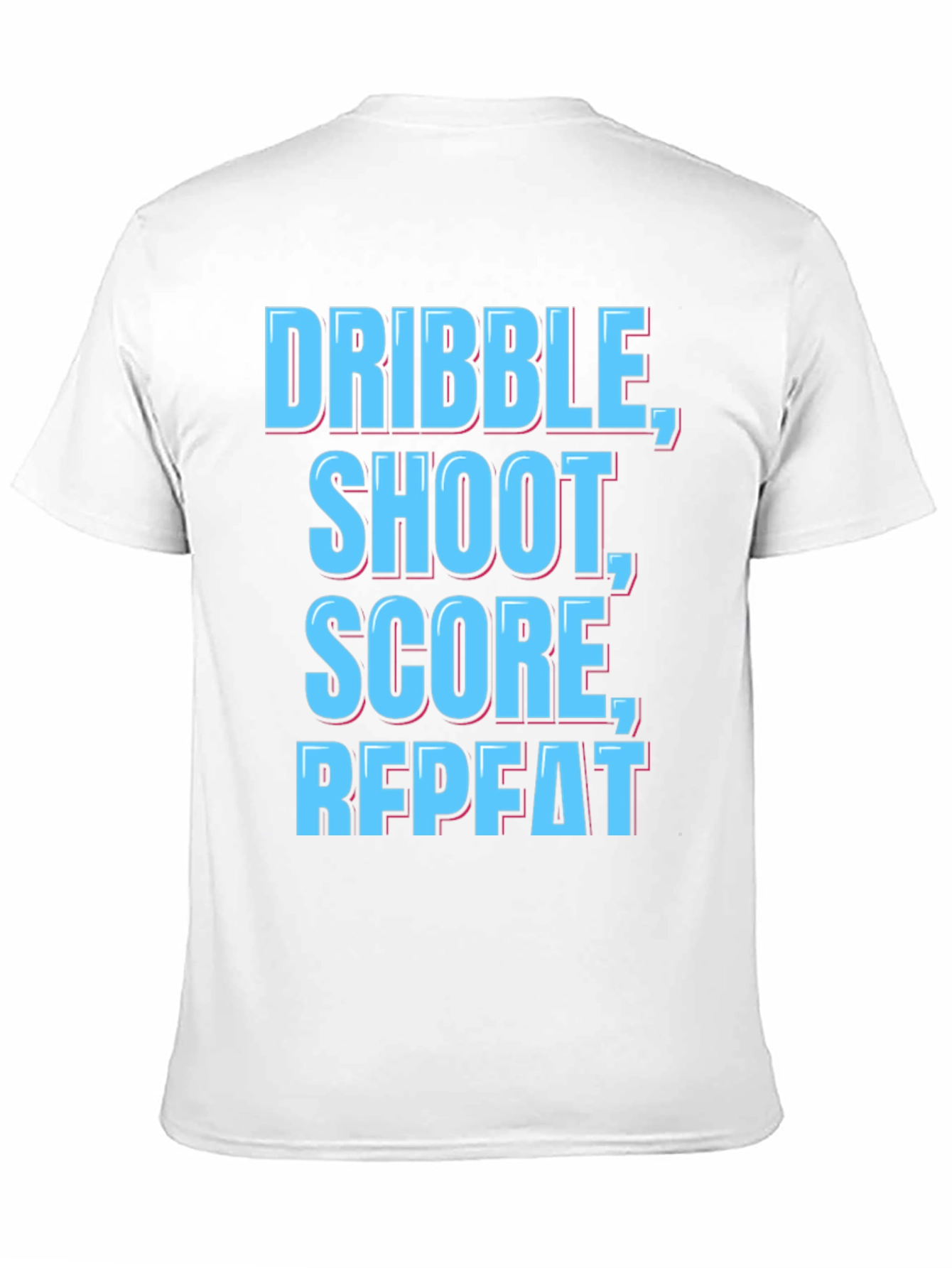 Dribble Shoot Score Repeat Black T-Shirt