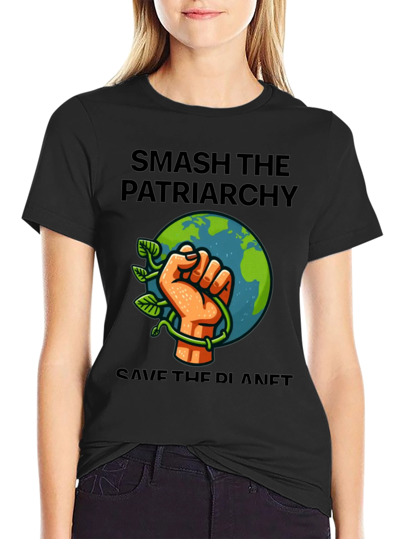 Smash the Patriarchy Save the Planet Graphic Tee