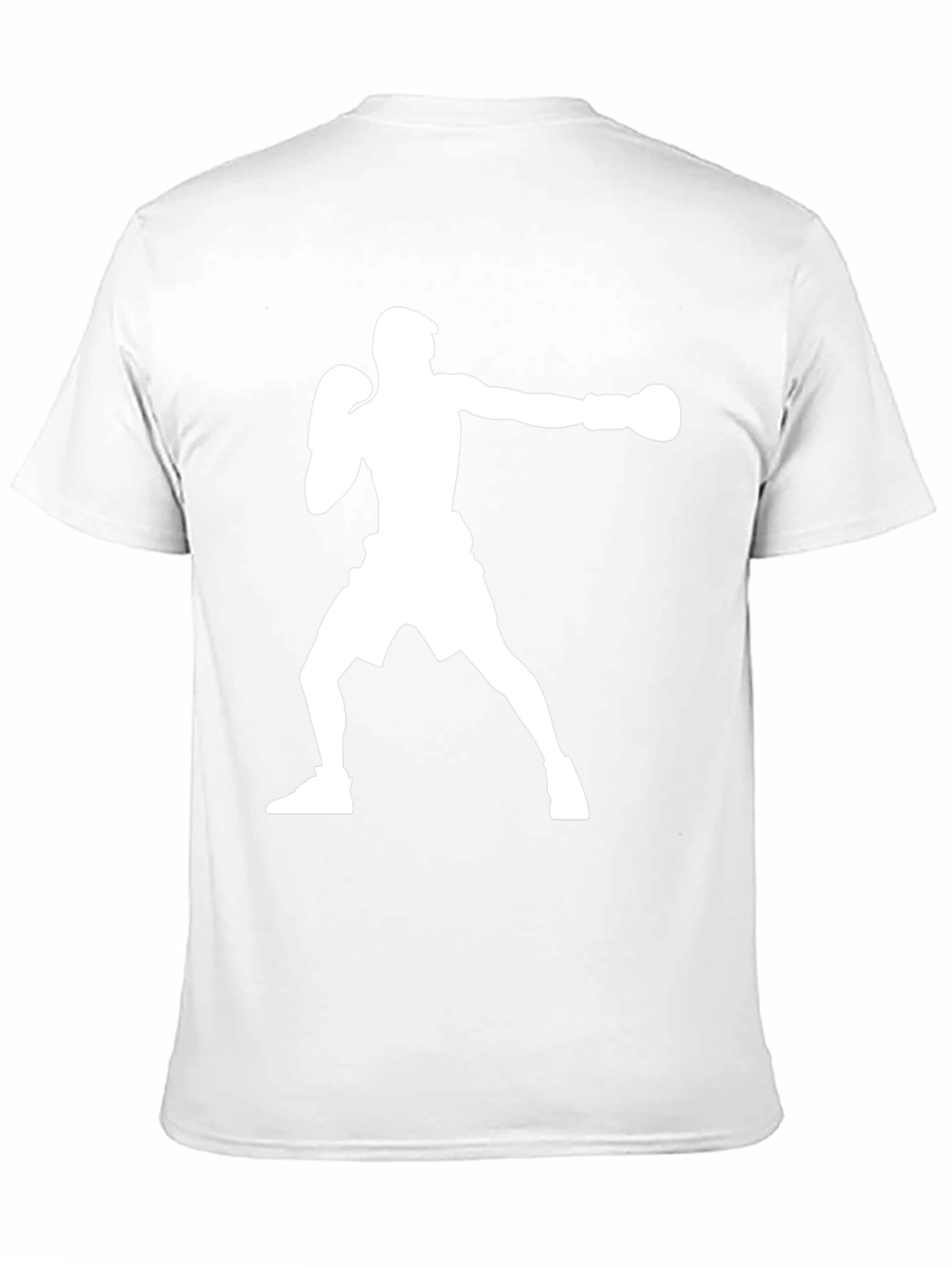 Boxing Silhouette Graphic T-Shirt - Black