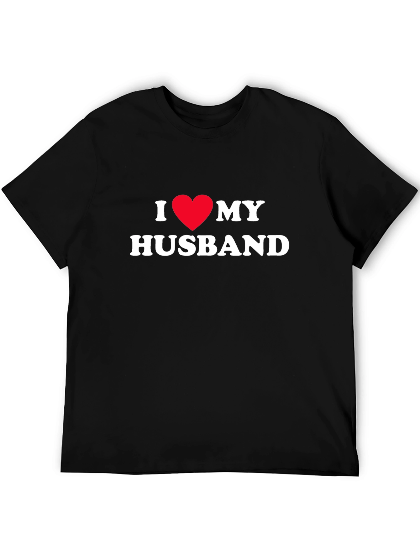 I Heart My Husband Tee - Black