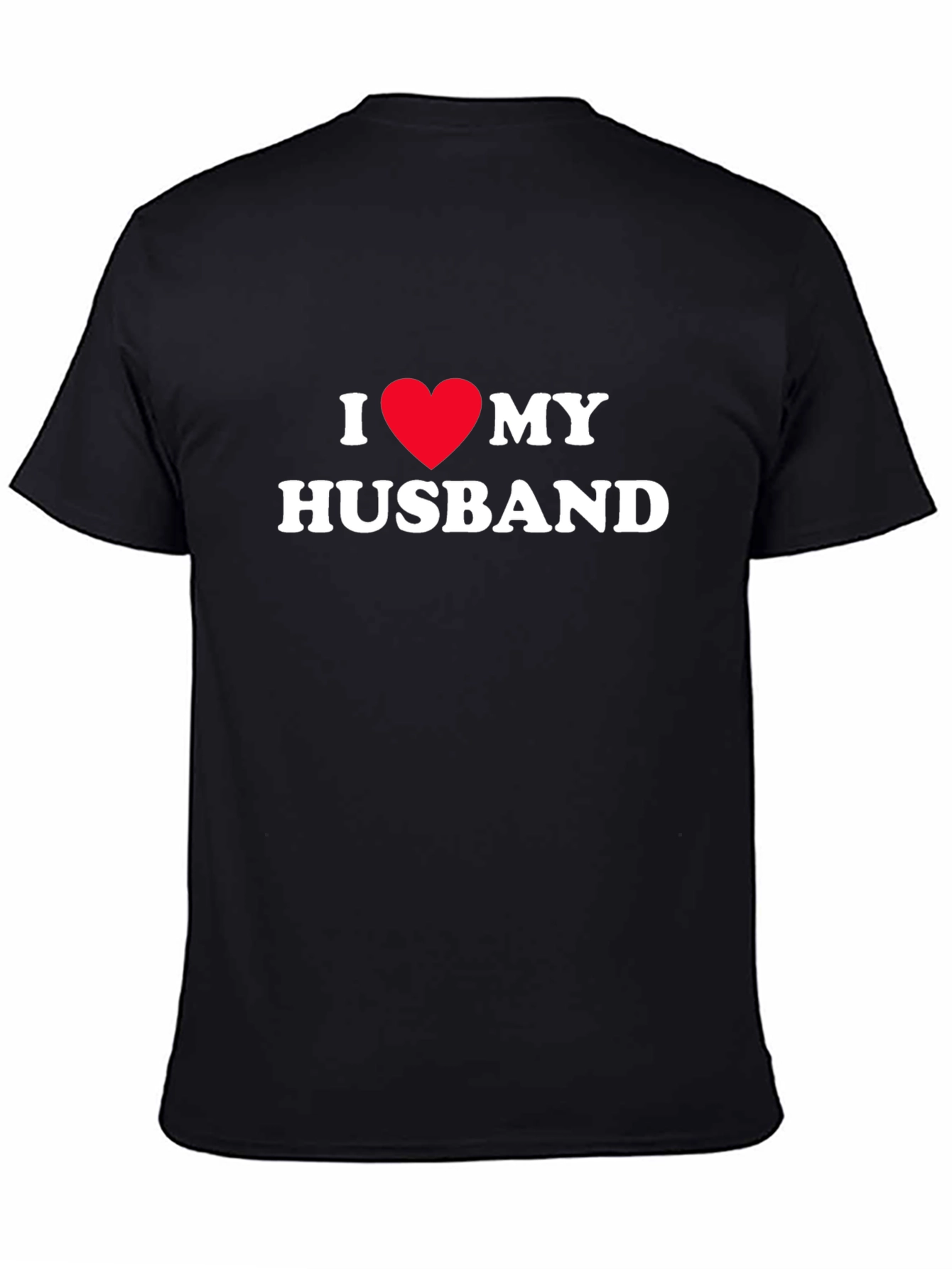 I Heart My Husband Tee - Black