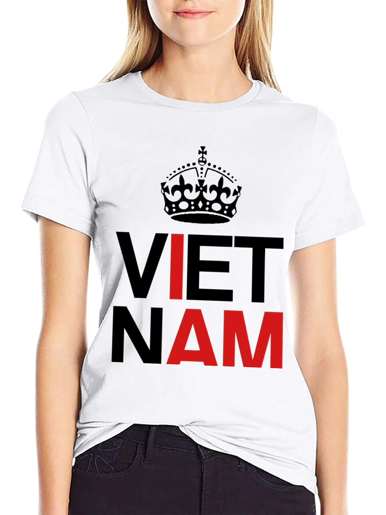 Vietnam T-Shirt Crown Keep Calm Style