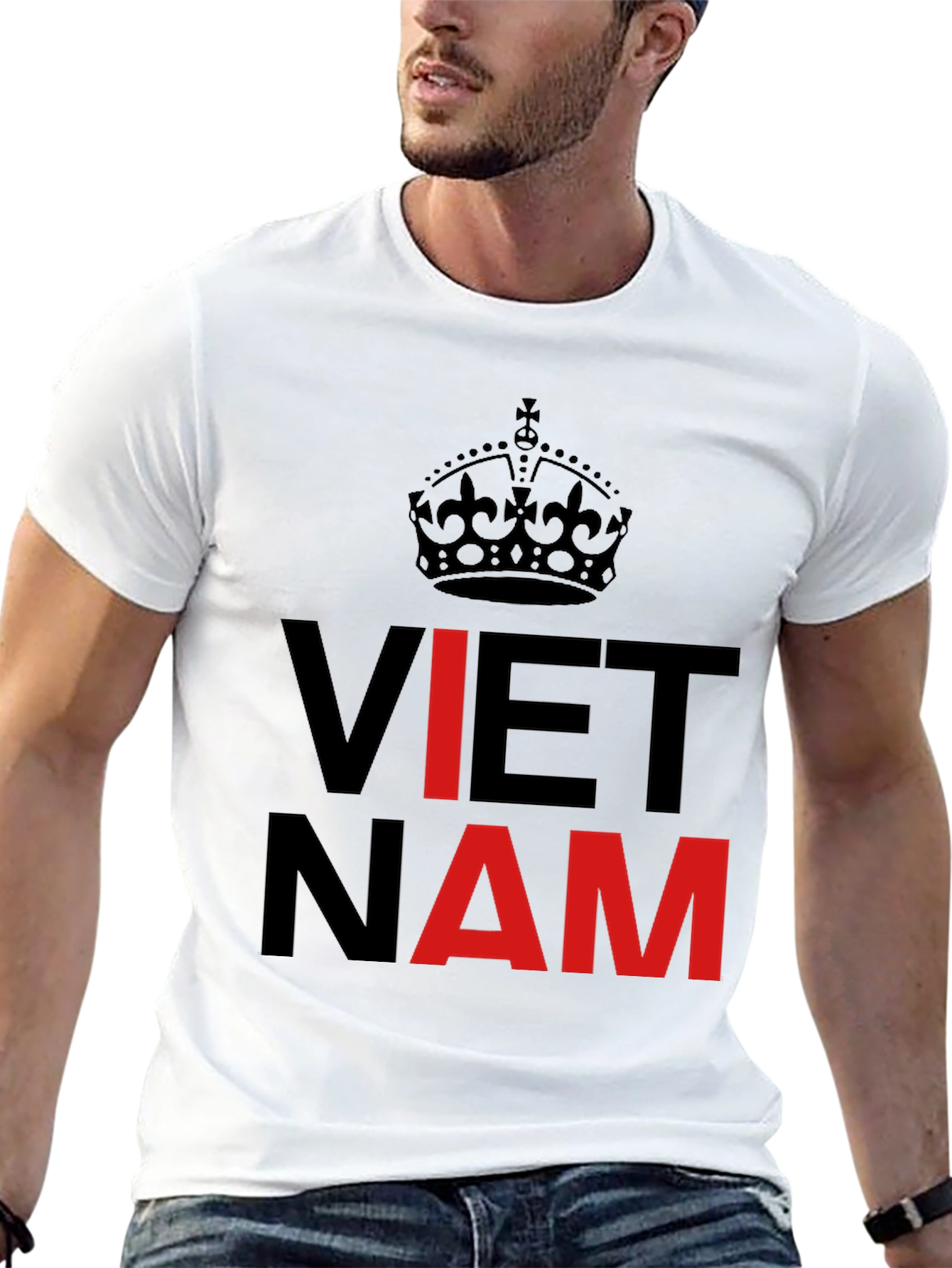 Vietnam T-Shirt Crown Keep Calm Style