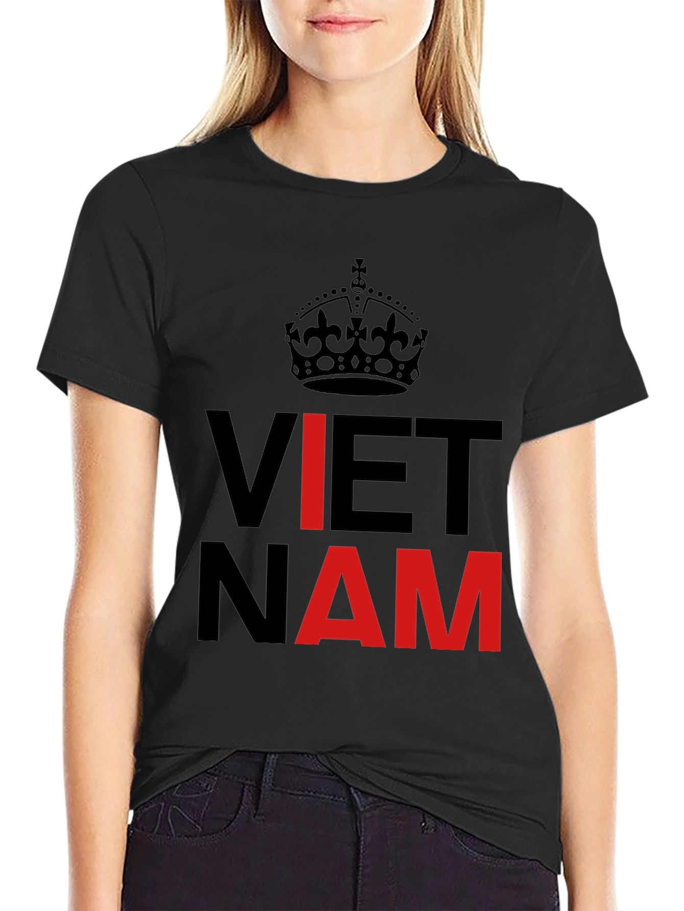 Vietnam T-Shirt Crown Keep Calm Style