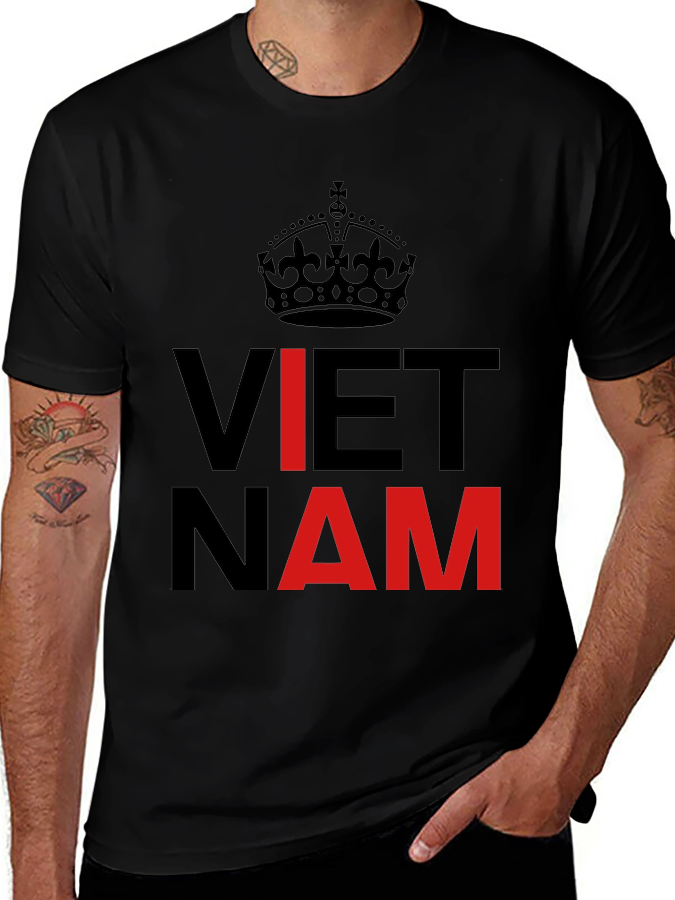 Vietnam T-Shirt Crown Keep Calm Style