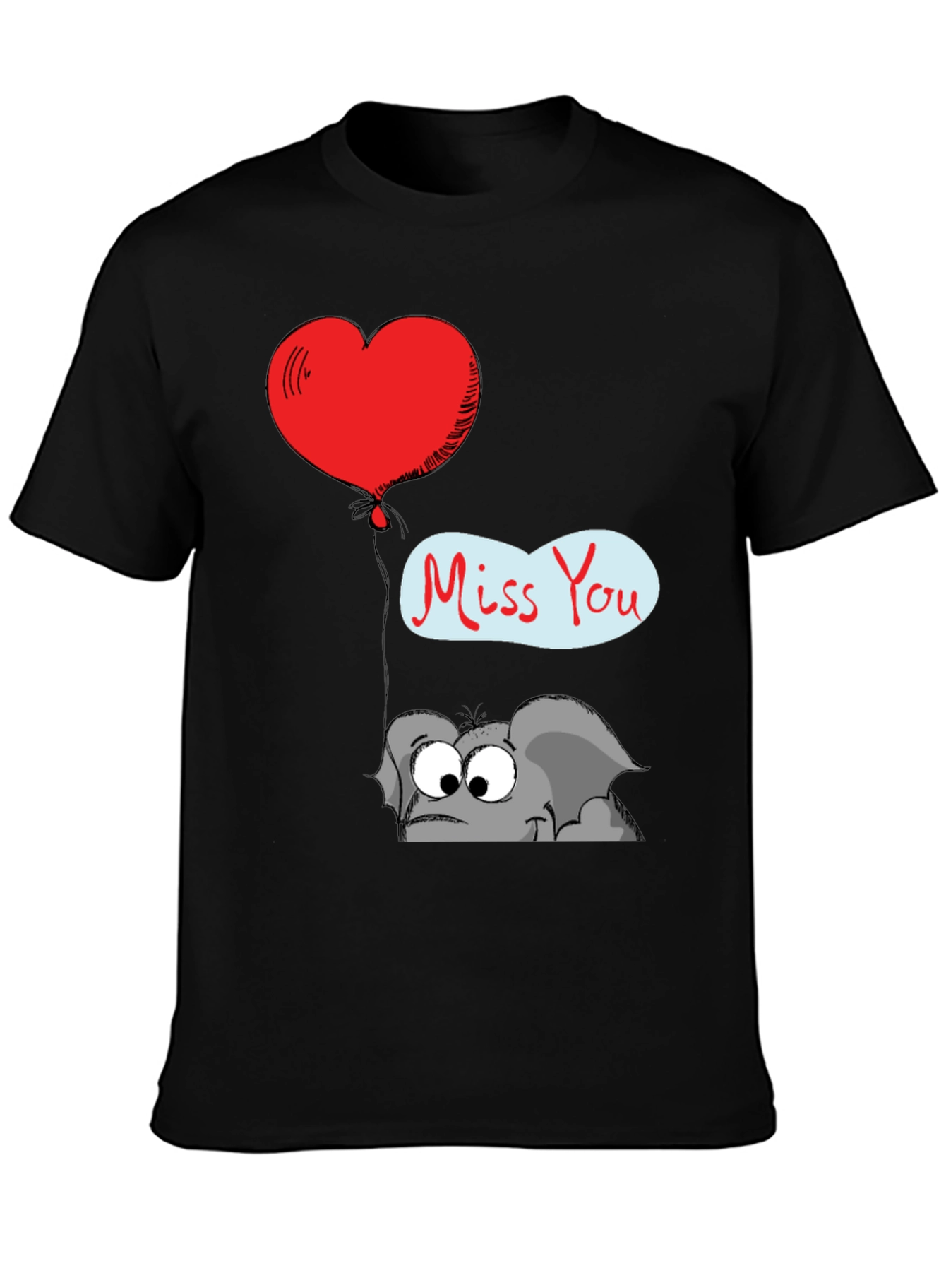 Cute Elephant Miss You T-Shirt