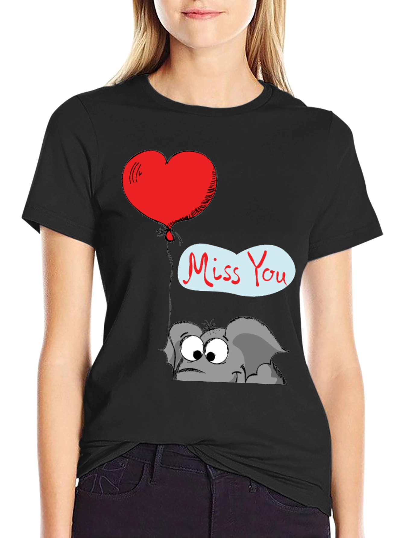 Cute Elephant Miss You T-Shirt