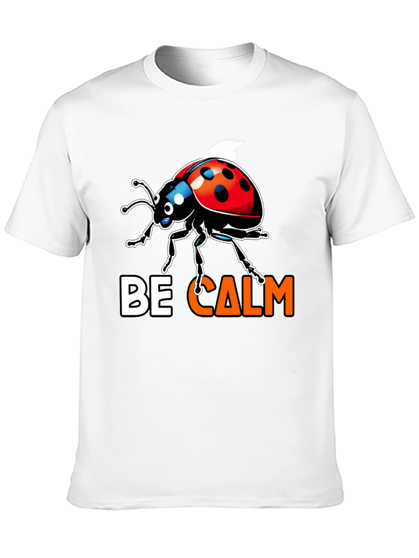 Be Calm Ladybug Graphic Tee