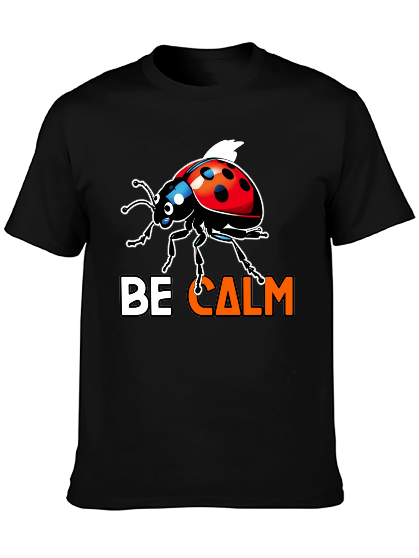 Be Calm Ladybug Graphic Tee