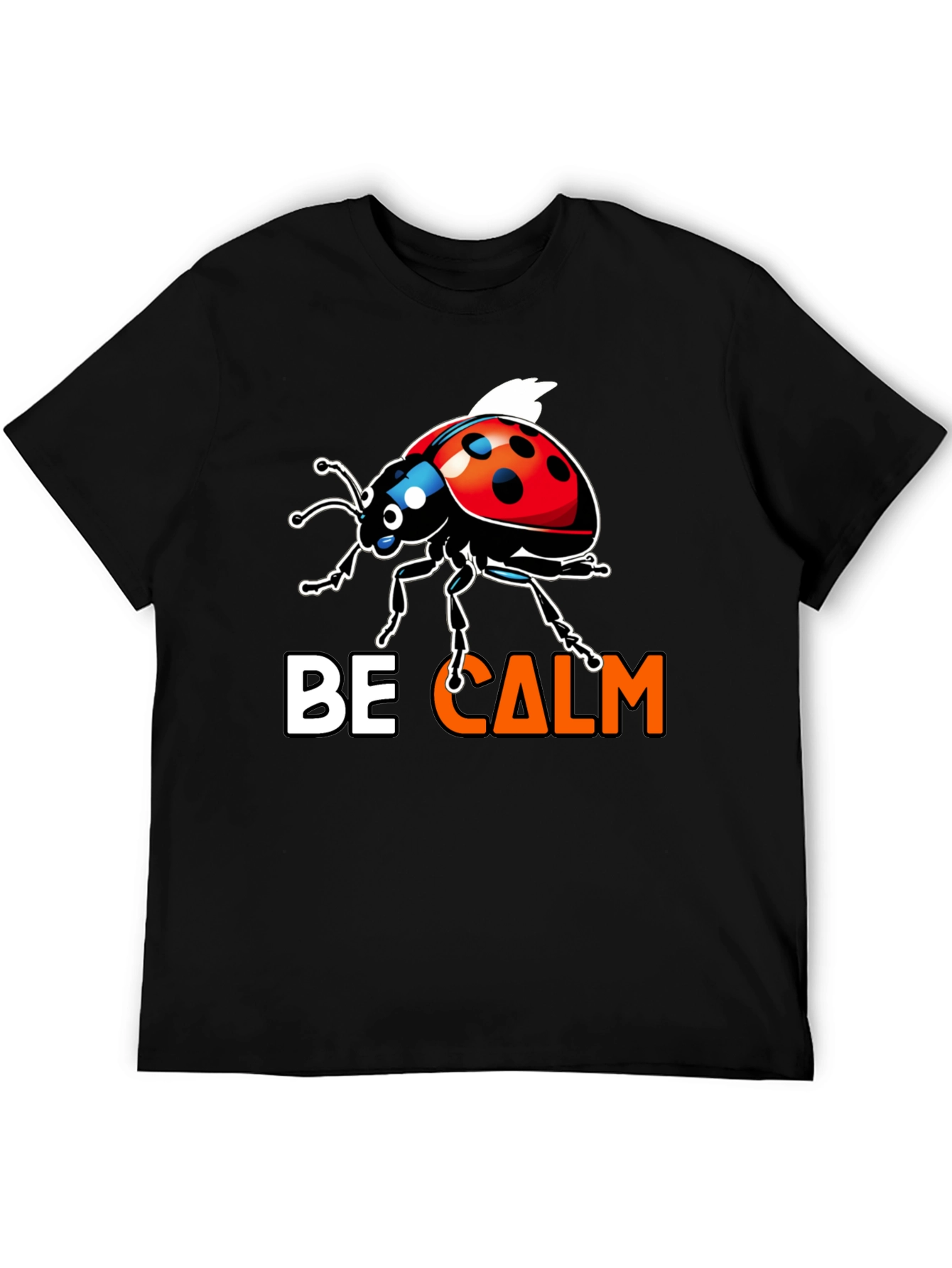 Be Calm Ladybug Graphic Tee