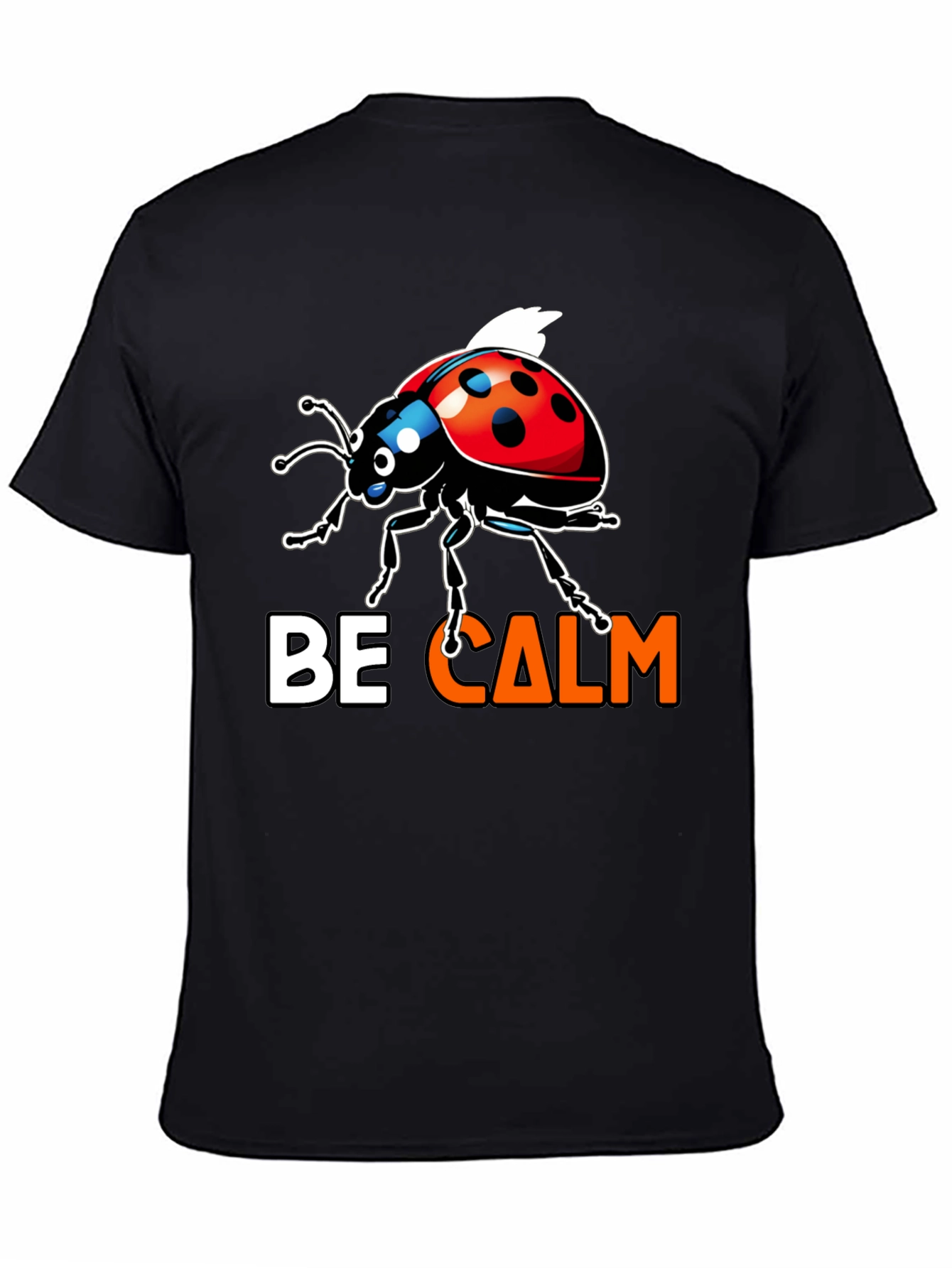 Be Calm Ladybug Graphic Tee