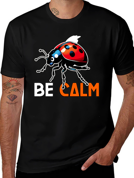 Be Calm Ladybug Graphic Tee