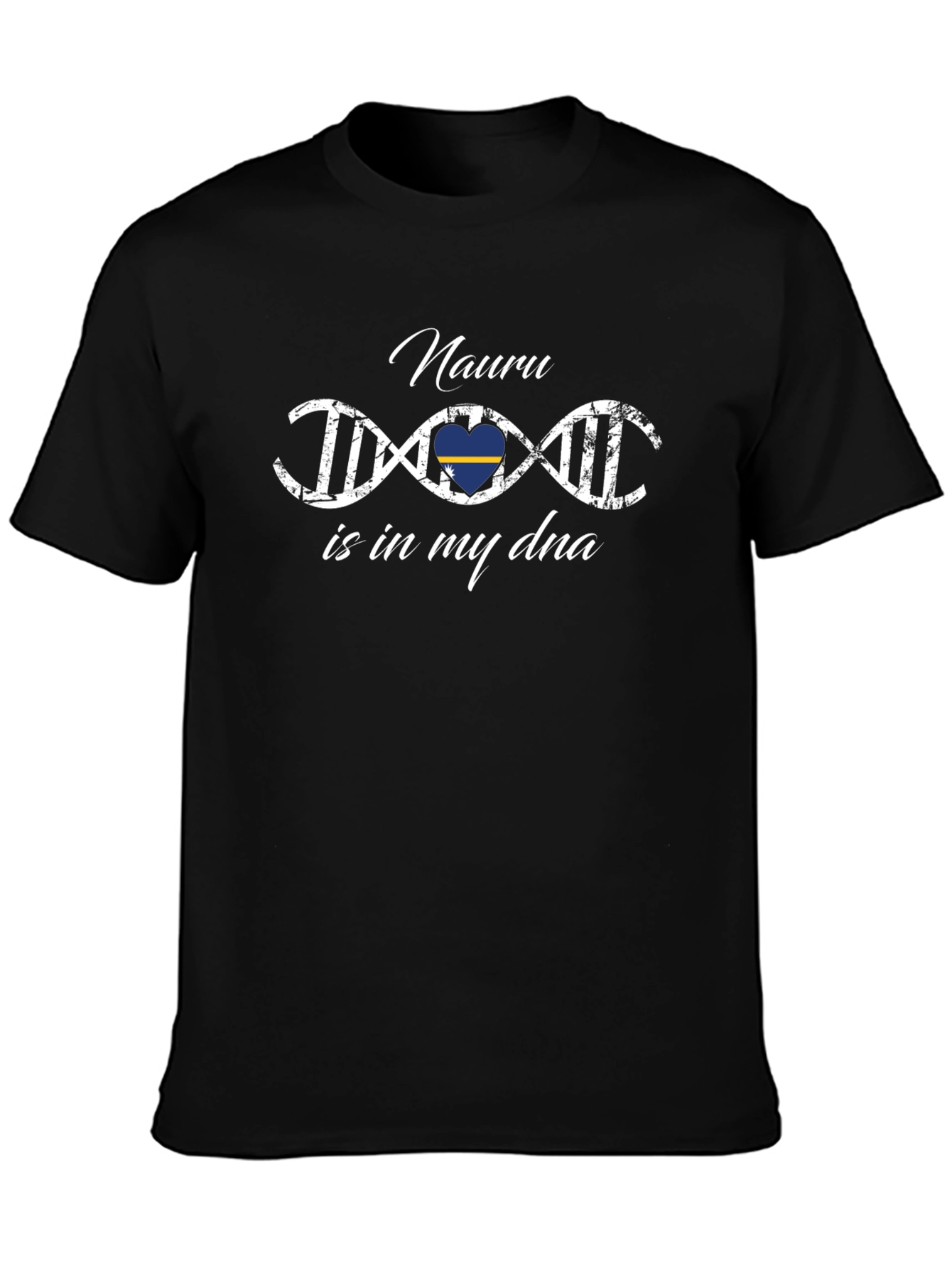 Nauru Is In My DNA Black T-Shirt