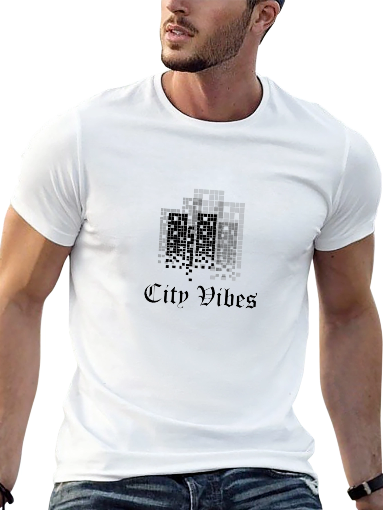 City Vibes Black Graphic Tee