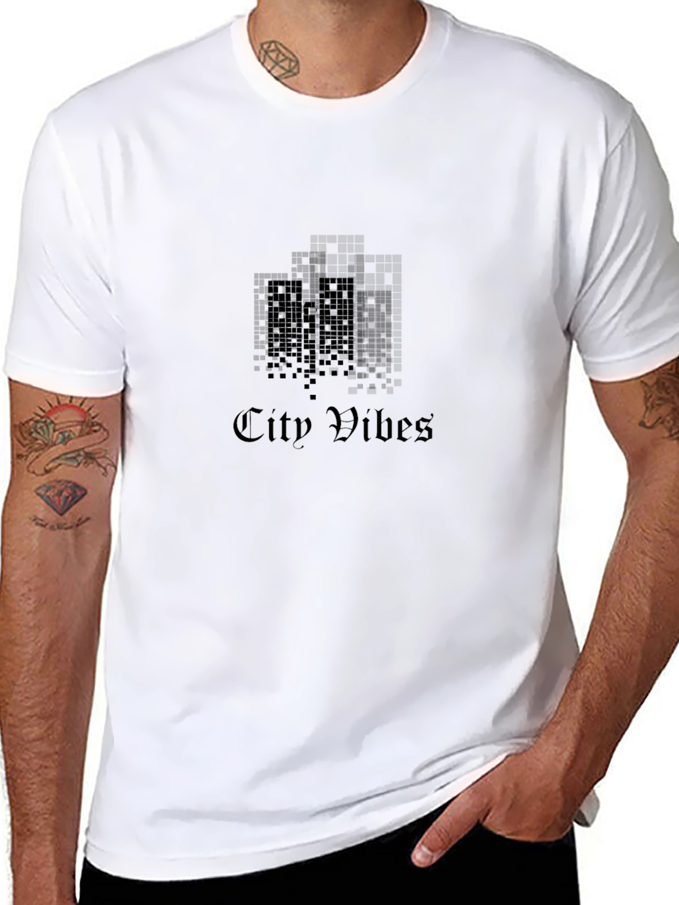 City Vibes Black Graphic Tee
