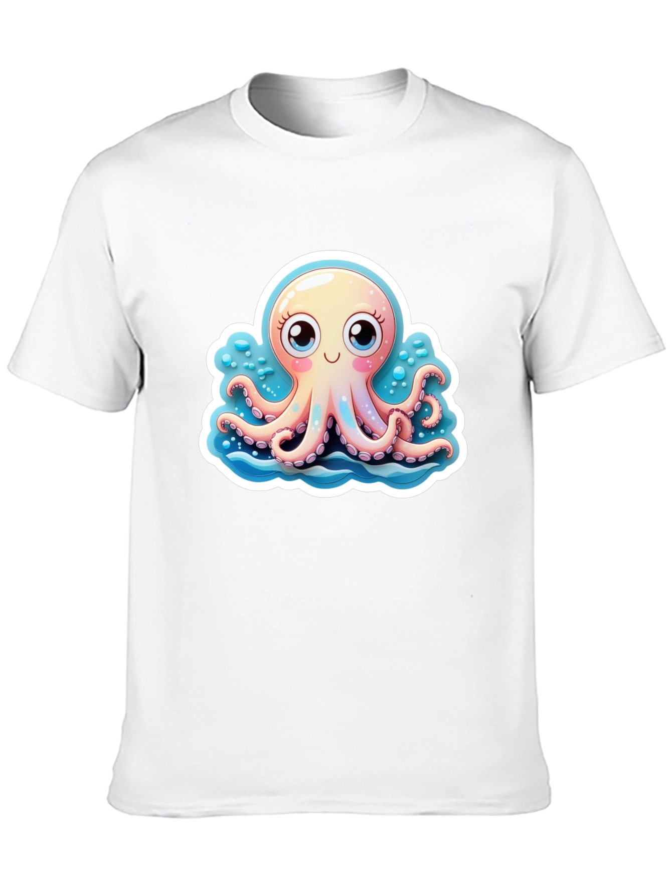 Cute Octopus Graphic Tee - Stylish Black T-Shirt