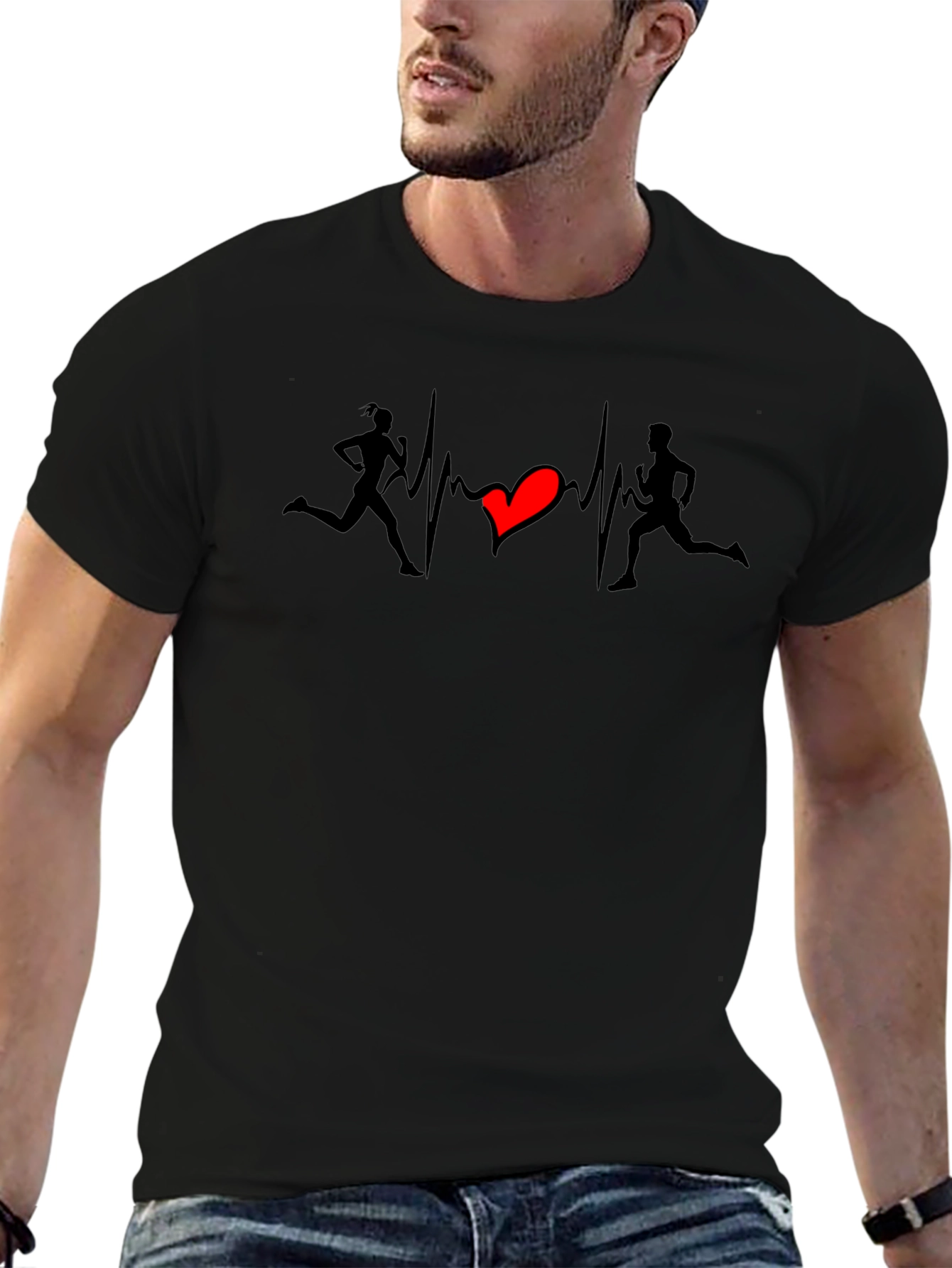 Runners Heartbeat Graphic Tee