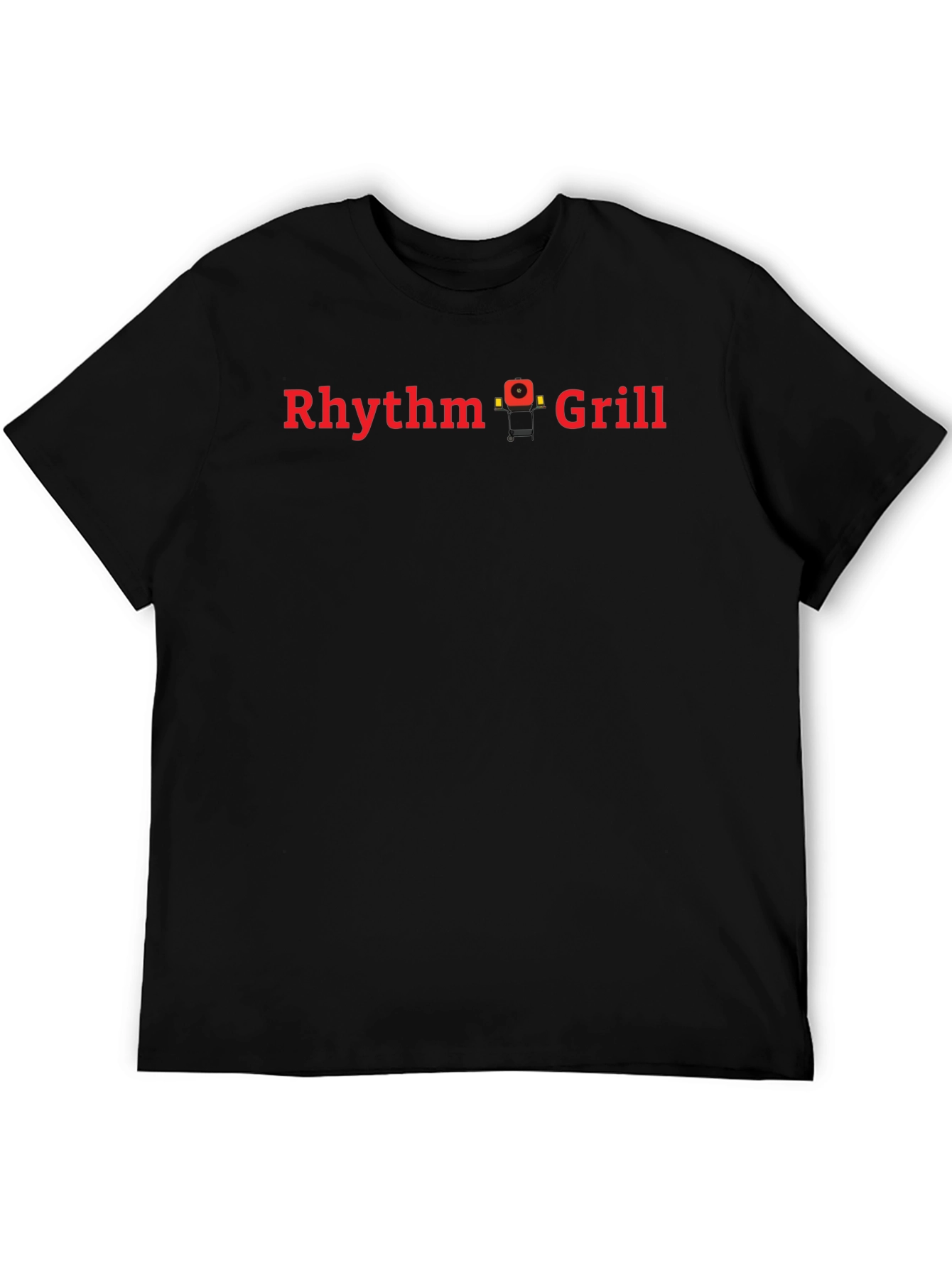 Rhythm Grill Graphic Print Black T-Shirt