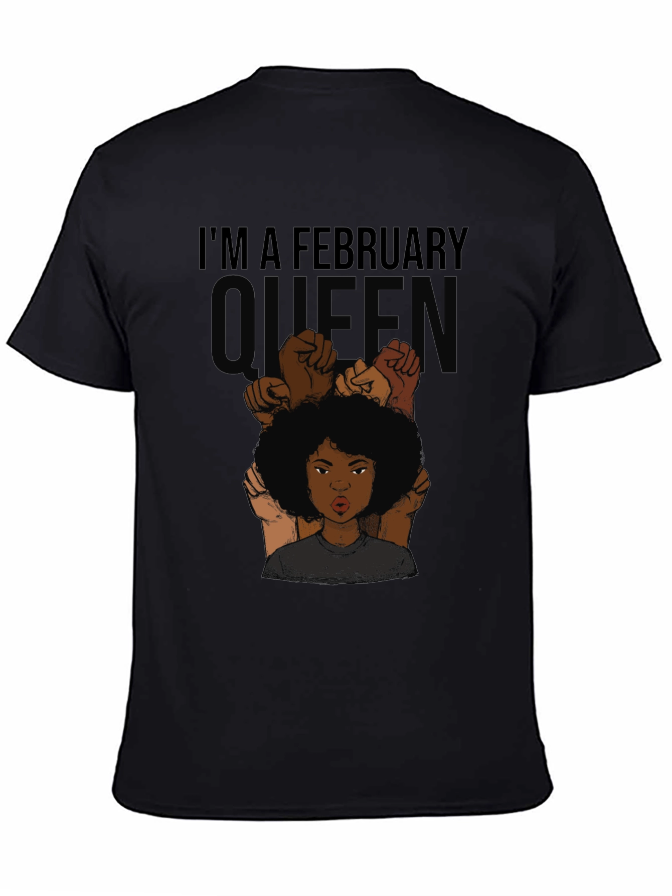 February Queen Graphic Tee - Black