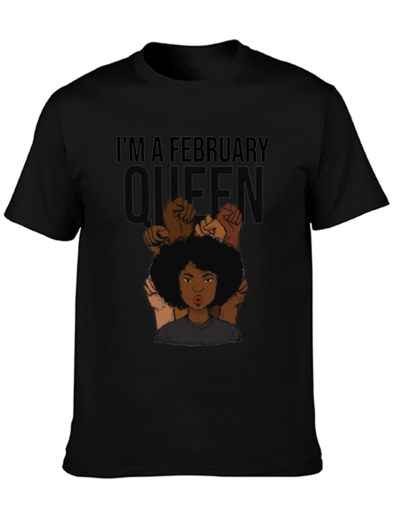 February Queen Graphic Tee - Black