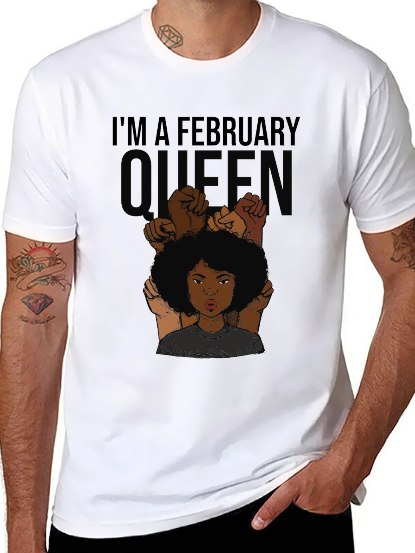 February Queen Graphic Tee - Black