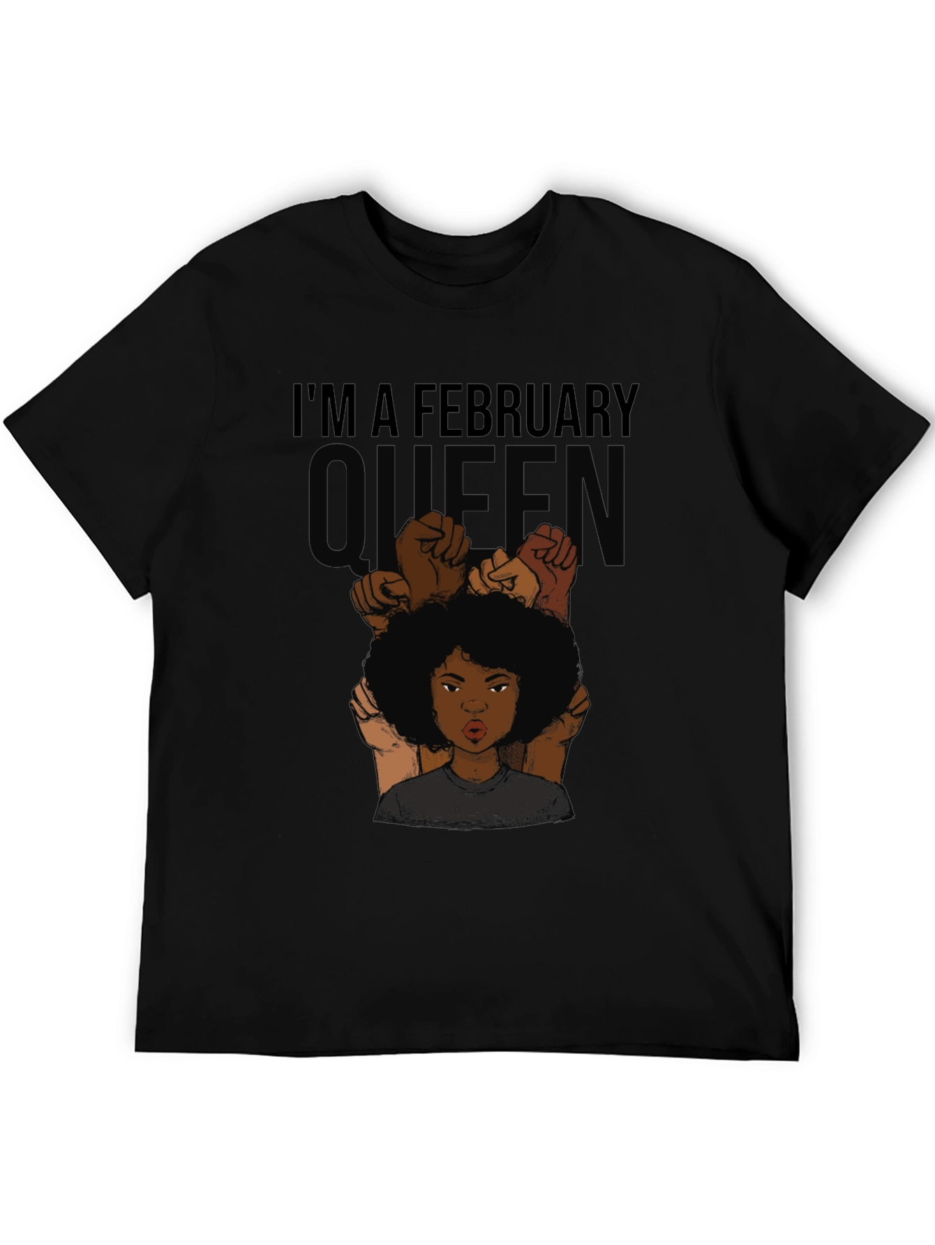 February Queen Graphic Tee - Black