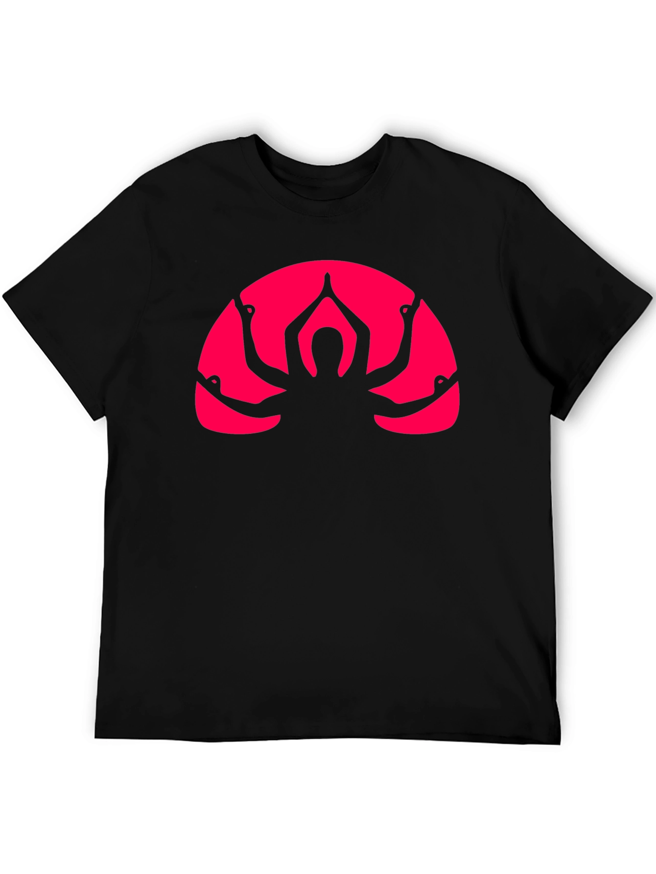 Yoga Arm Graphic Black T-Shirt