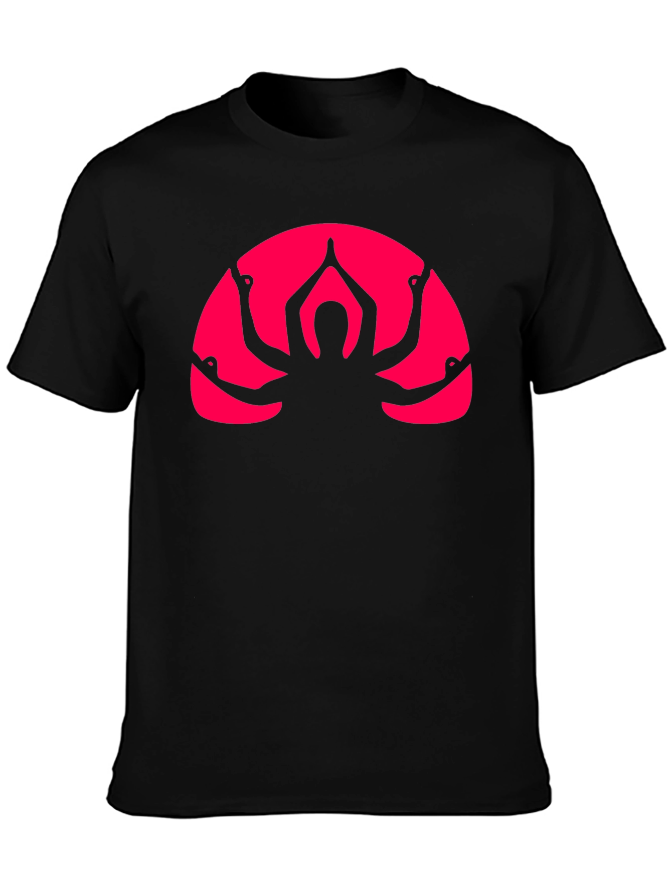 Yoga Arm Graphic Black T-Shirt