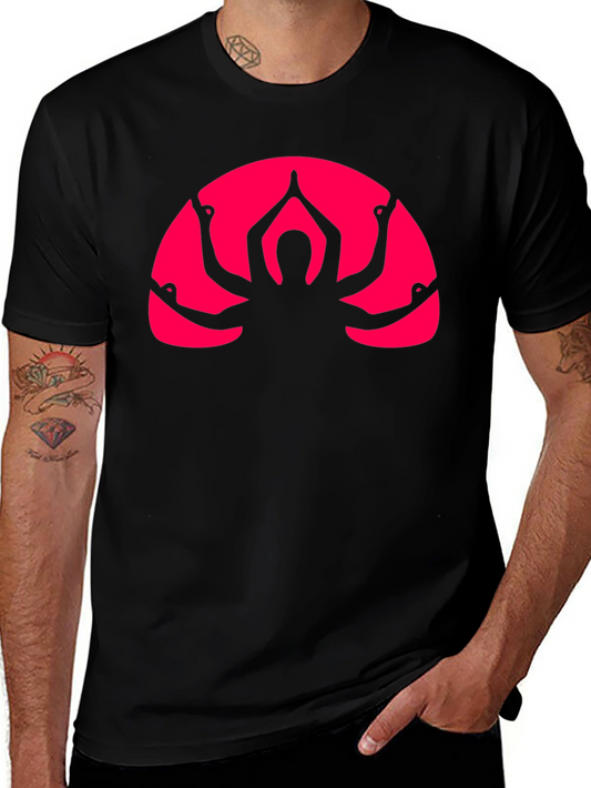 Yoga Arm Graphic Black T-Shirt