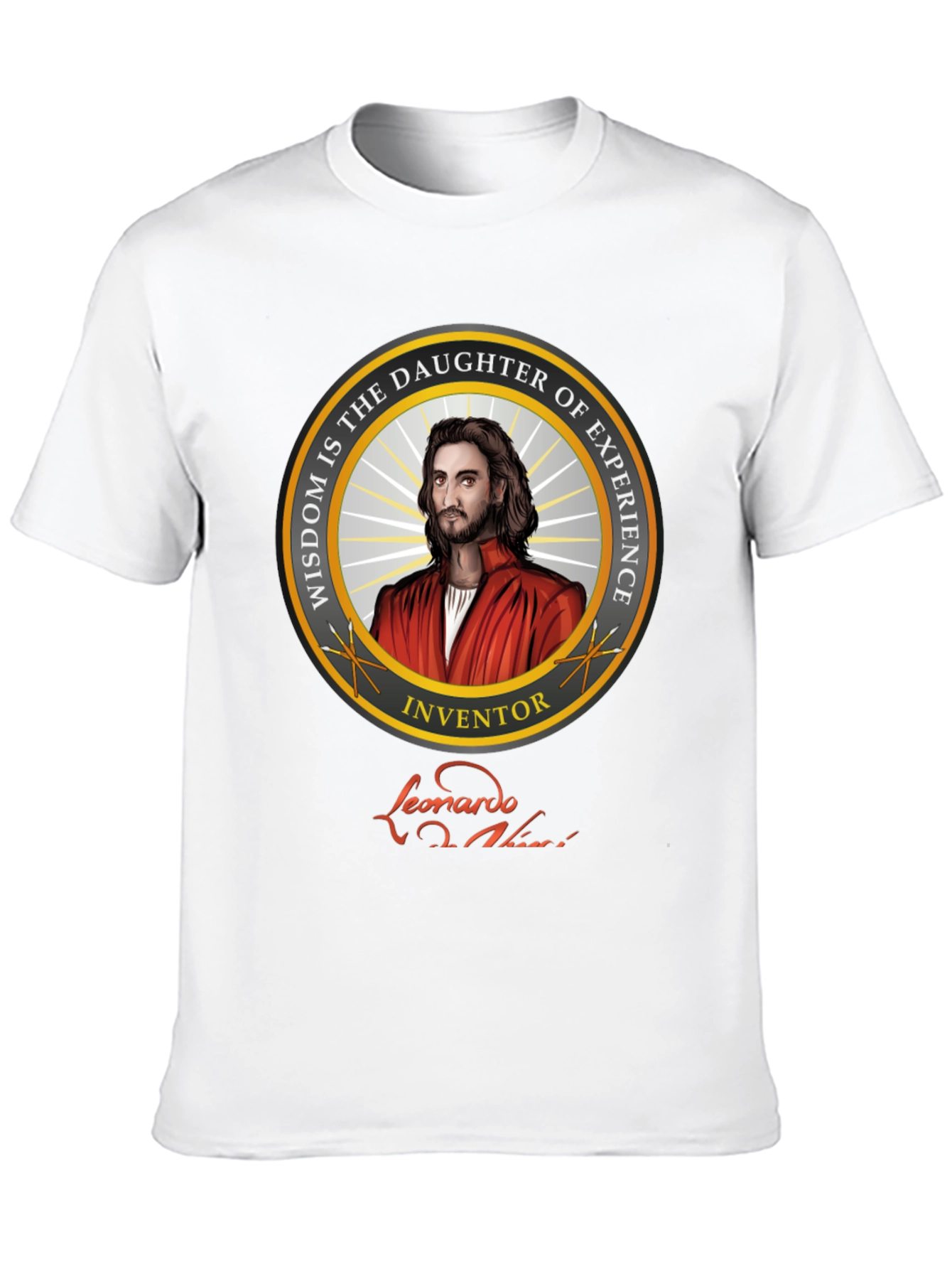 Leonardo Da Vinci T-Shirt - Wisdom and Experience