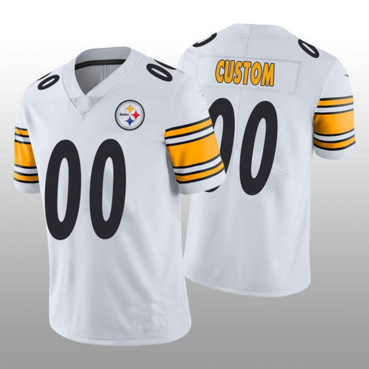 Custom1 Pittsburgh Steelers White Vapor Limited Jerseys Stitched American Football Jerseys