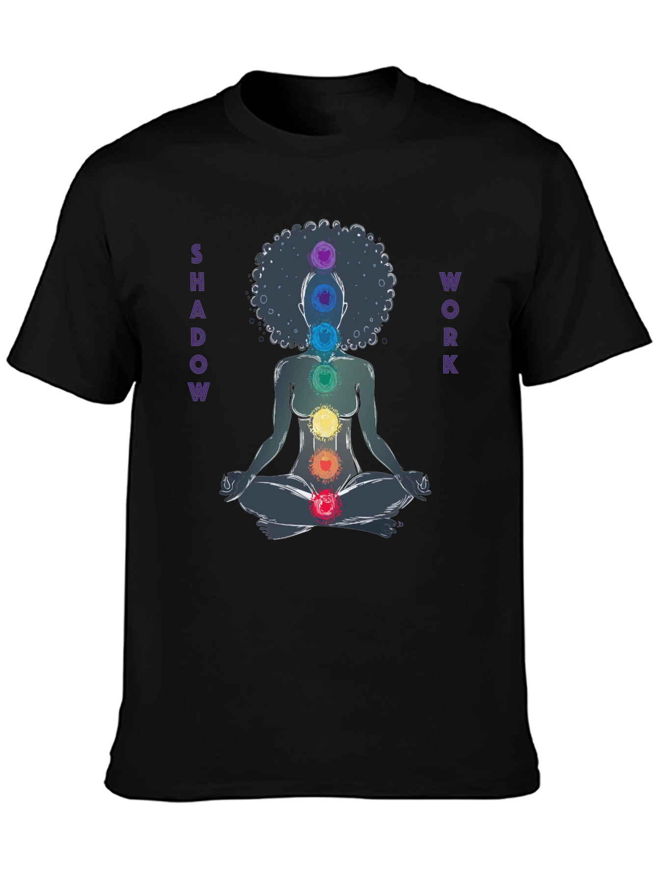 Shadow Work Chakra Meditation Graphic T-Shirt