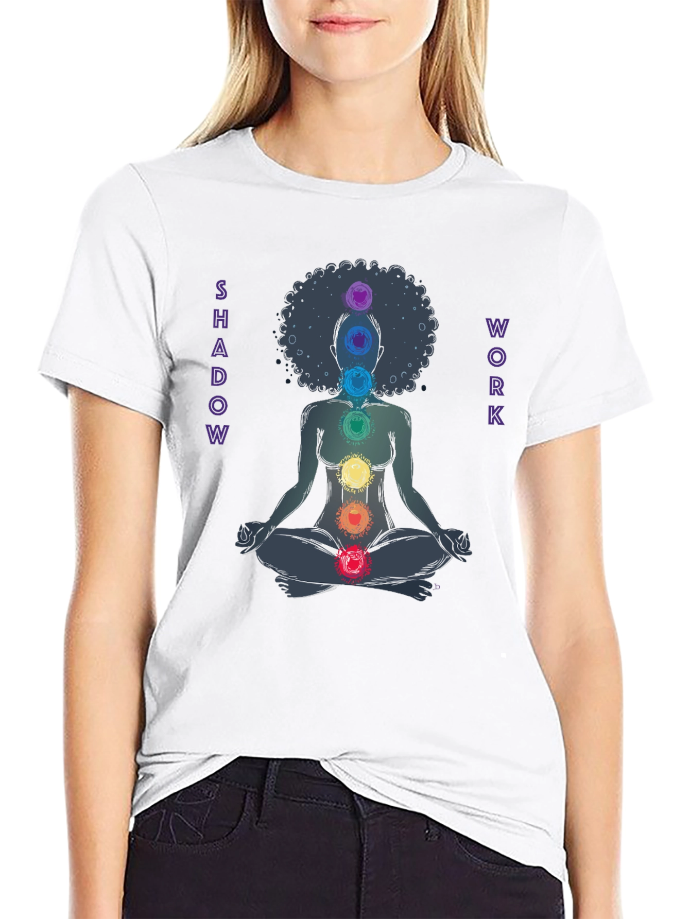 Shadow Work Chakra Meditation Graphic T-Shirt