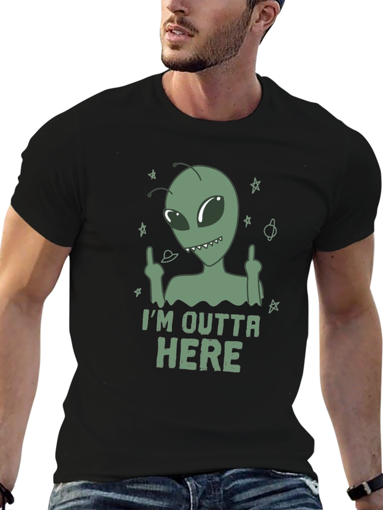 Im Outta Here Alien Graphic T-Shirt