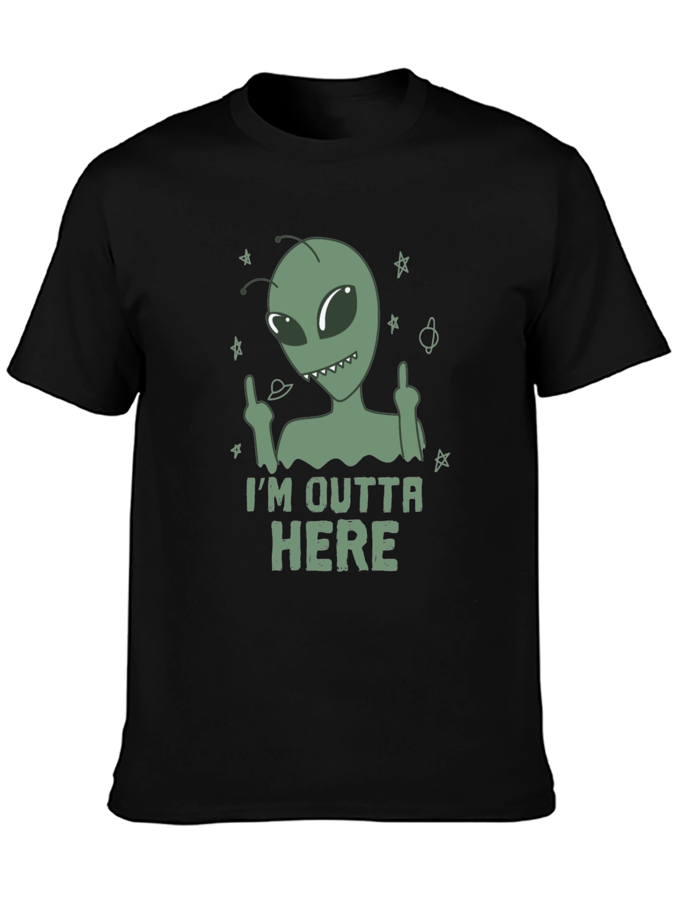Im Outta Here Alien Graphic T-Shirt