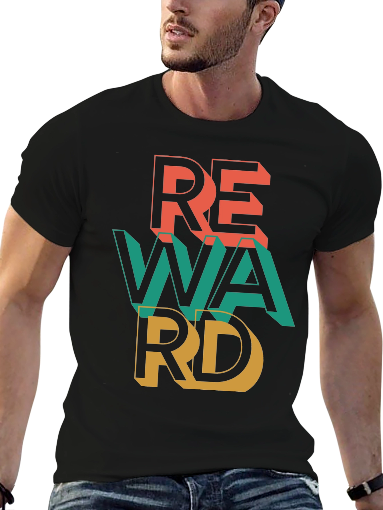 Bold REWARD Graphic Tee - Casual Style