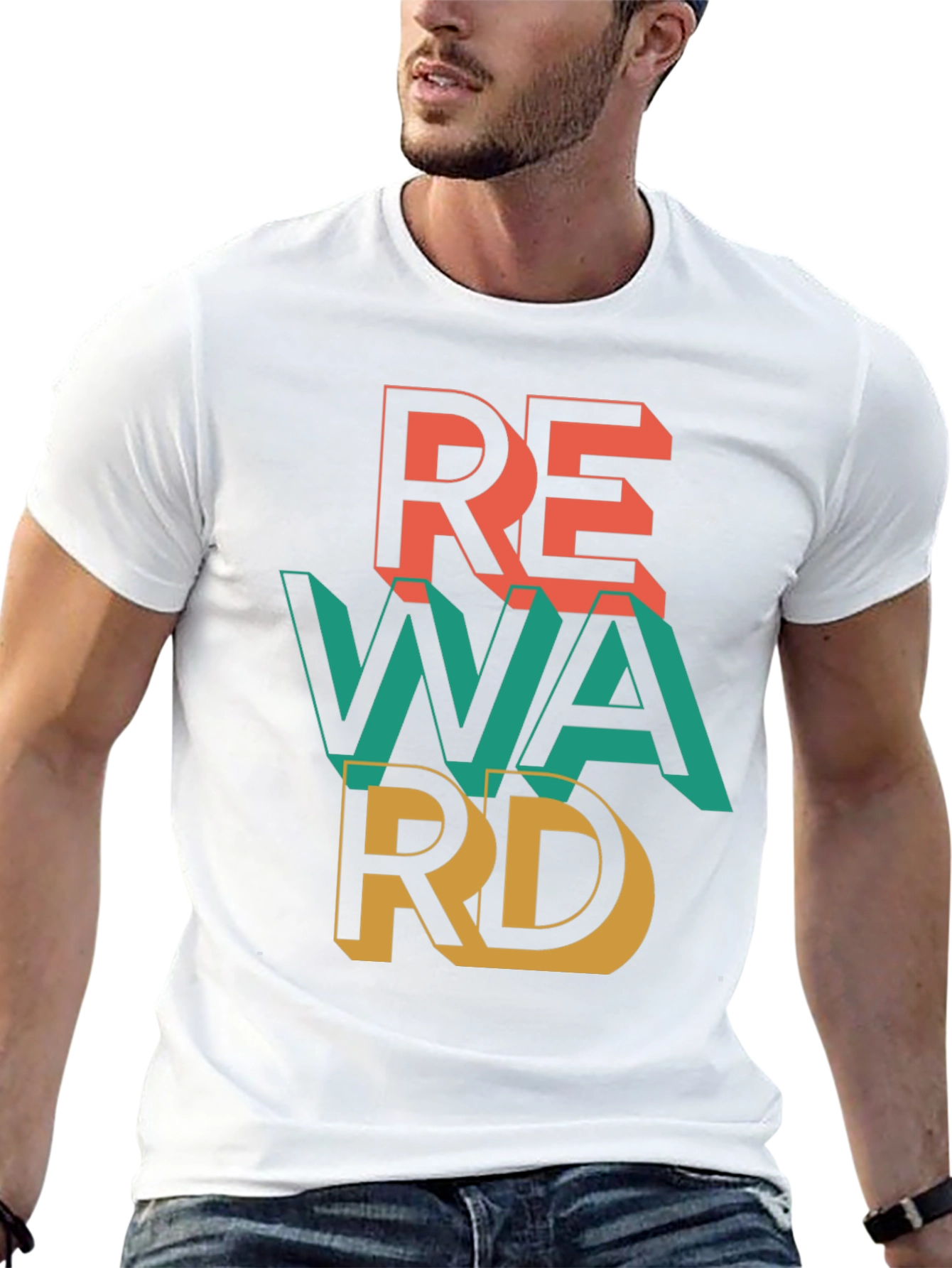 Bold REWARD Graphic Tee - Casual Style