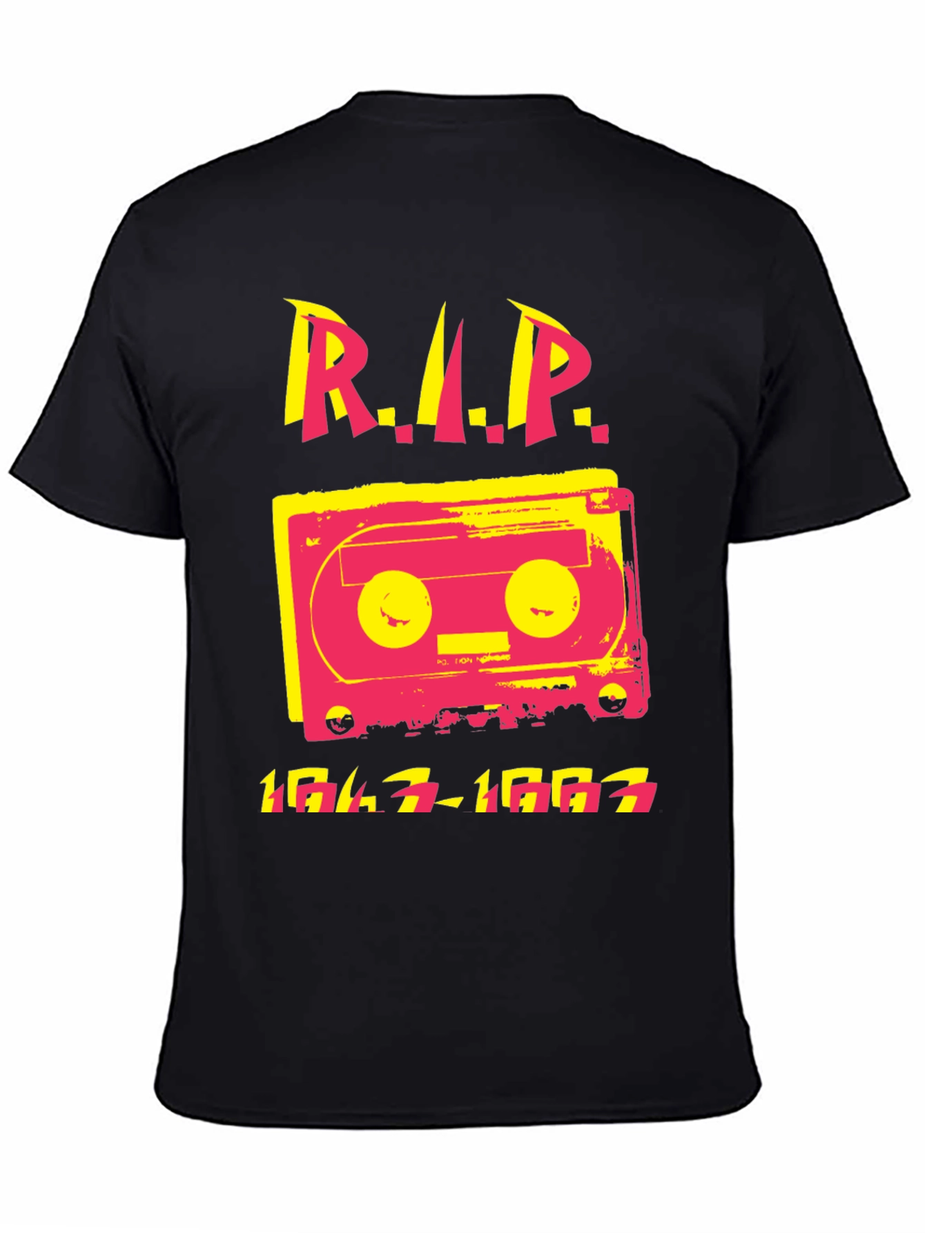 Retro Cassette RIP T-Shirt - 1947-1993