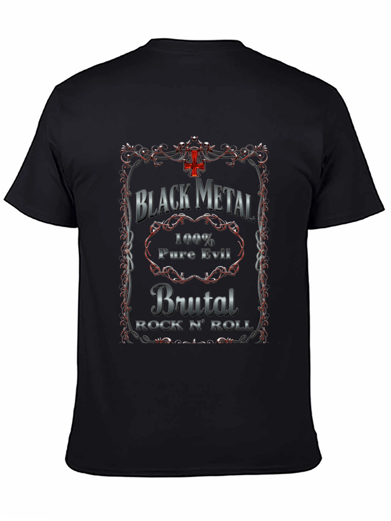 Black Metal Brutal Rock N Roll T-Shirt