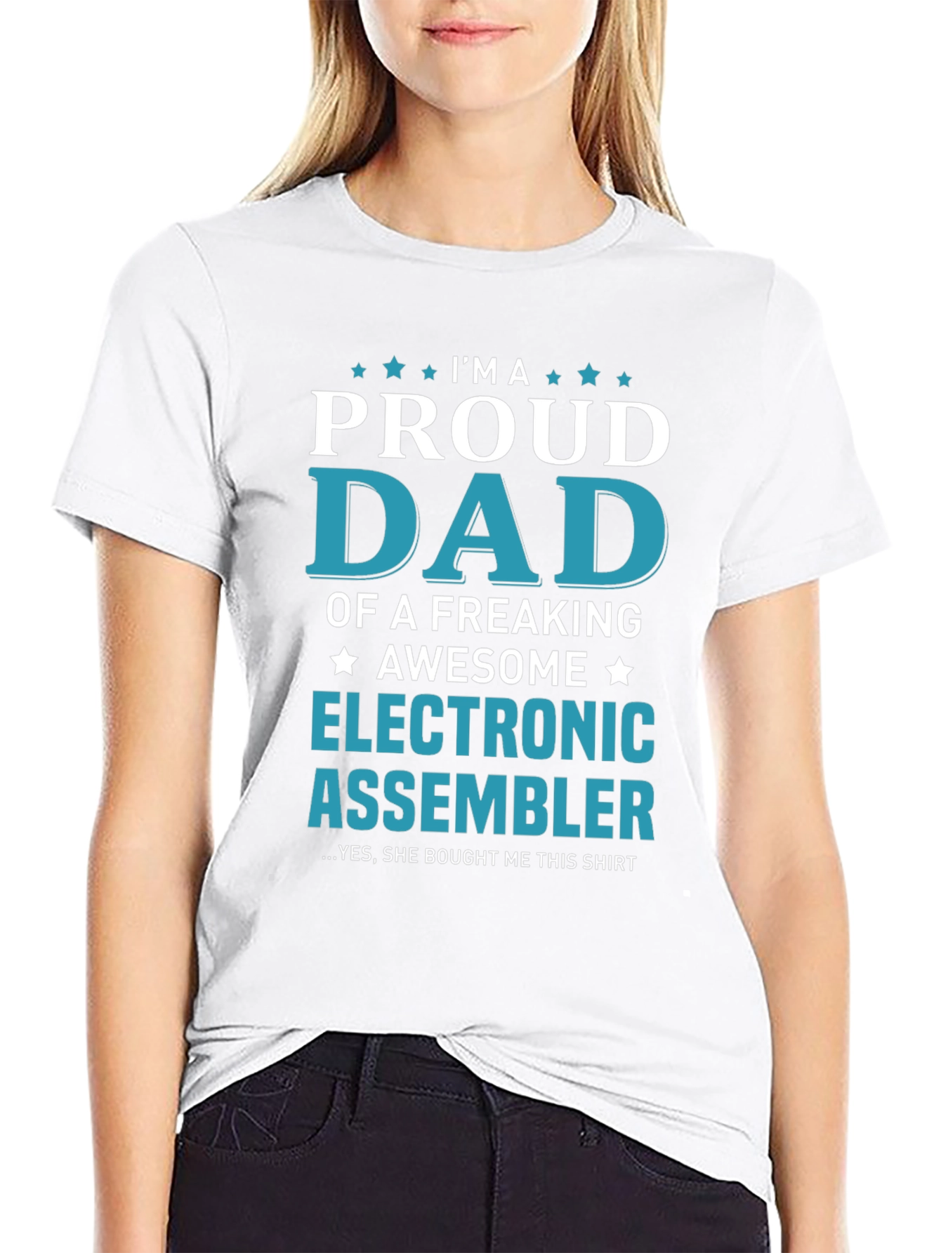Proud Dad Electronic Assembler T-Shirt