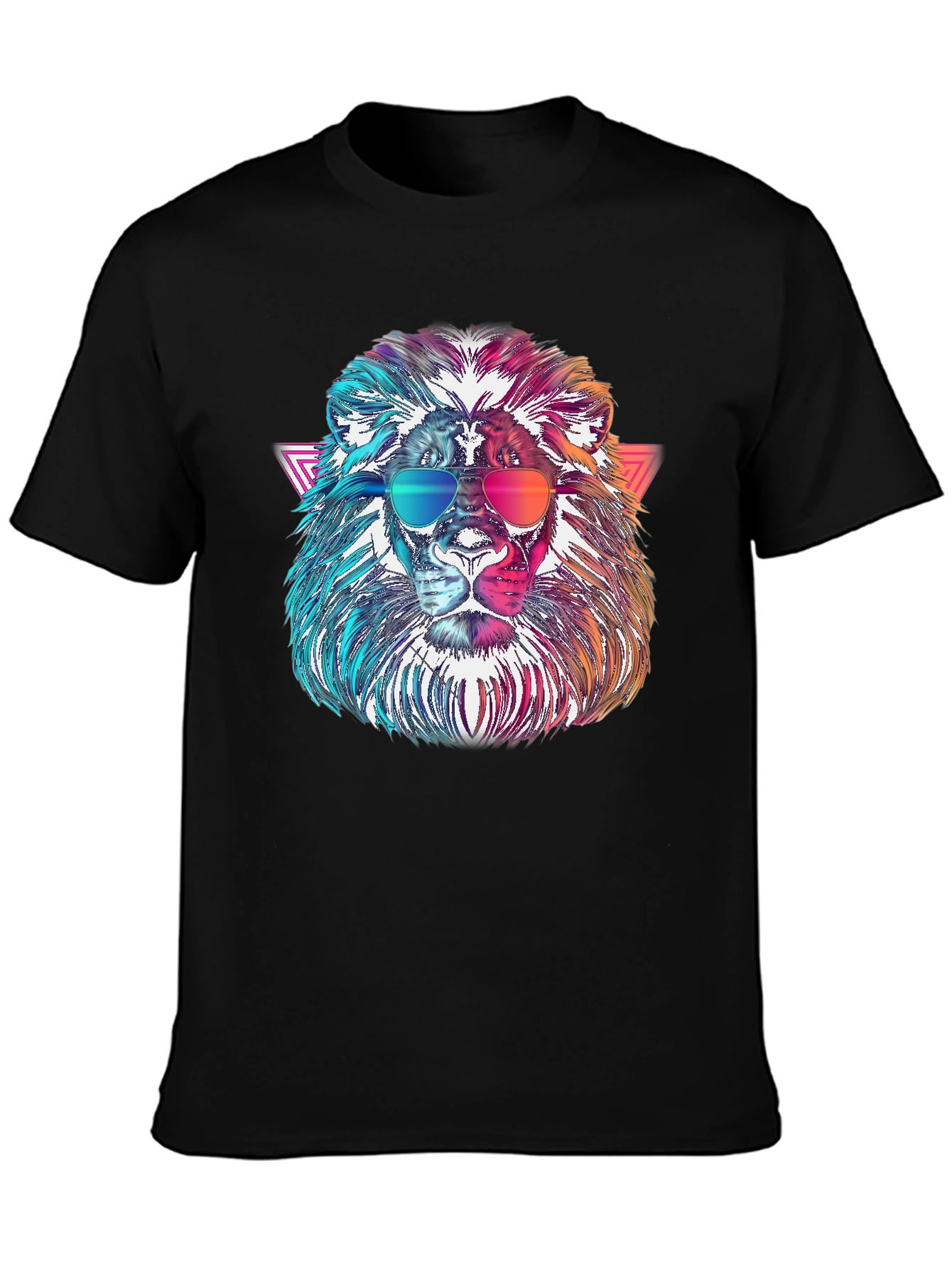 Cool Lion Graphic Tee - Black T-Shirt