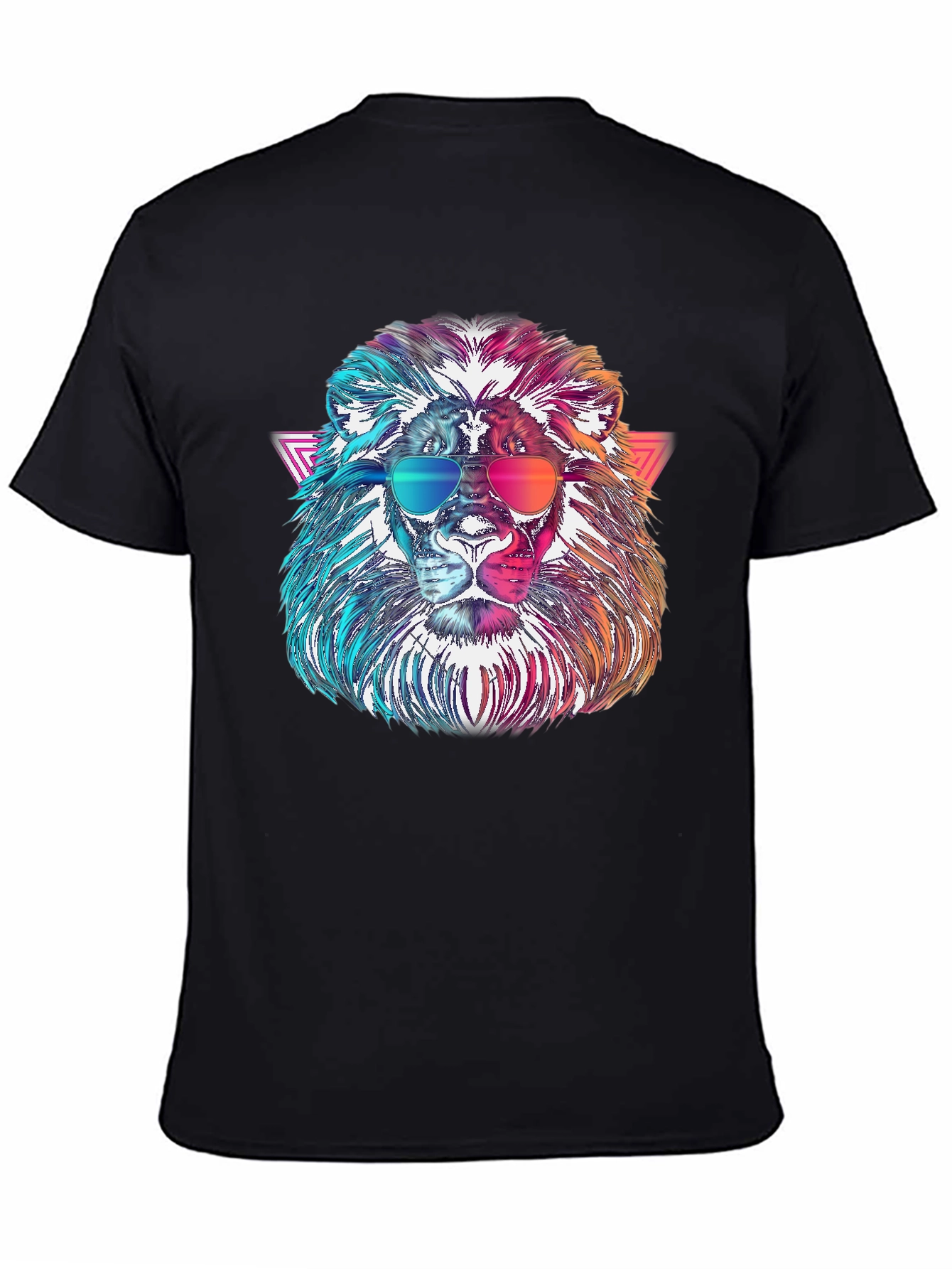 Cool Lion Graphic Tee - Black T-Shirt