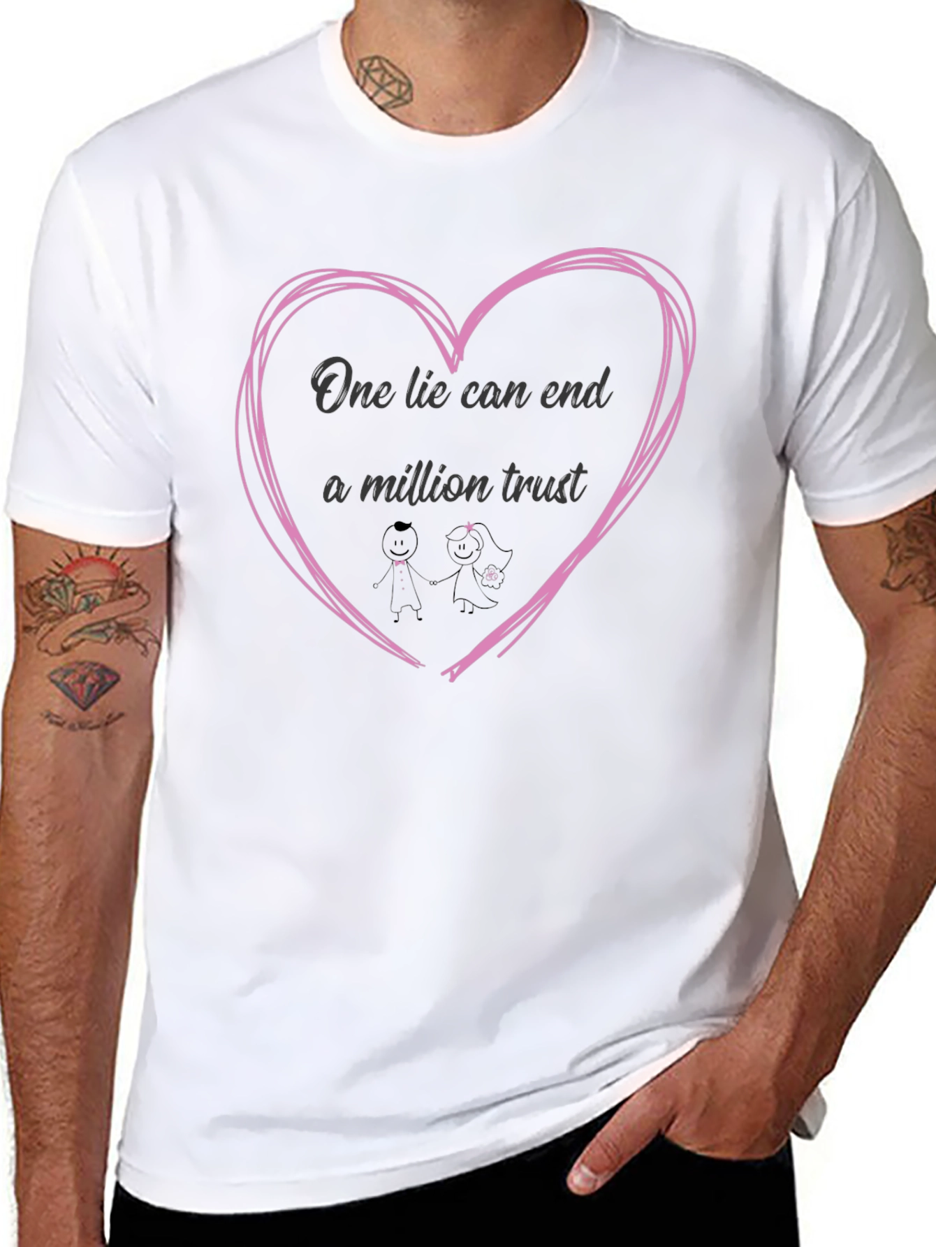 One Lie Can End A Million Trust Graphic Tee