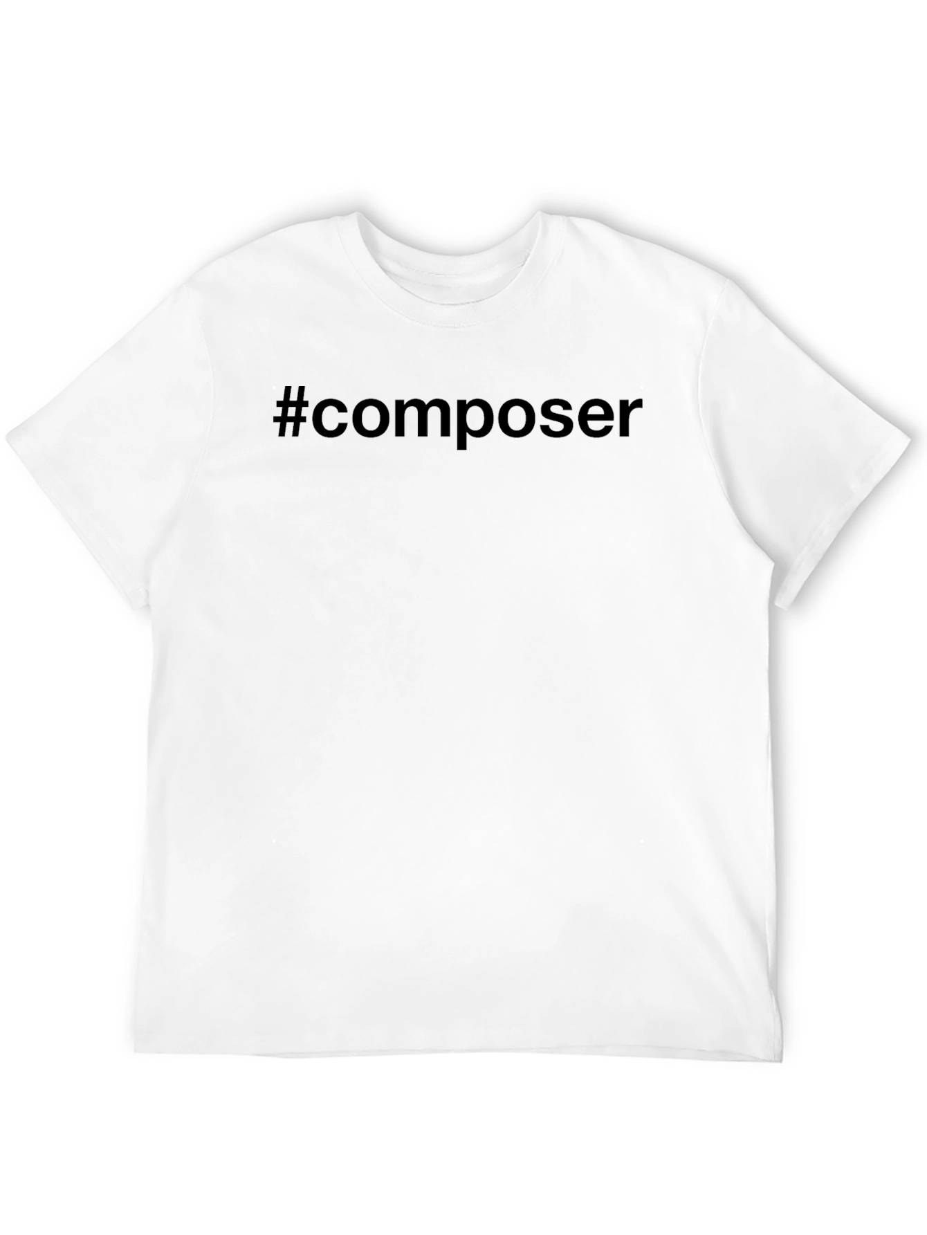 #composer T-Shirt - Classic Black Cotton Tee