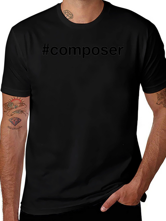 #composer T-Shirt - Classic Black Cotton Tee